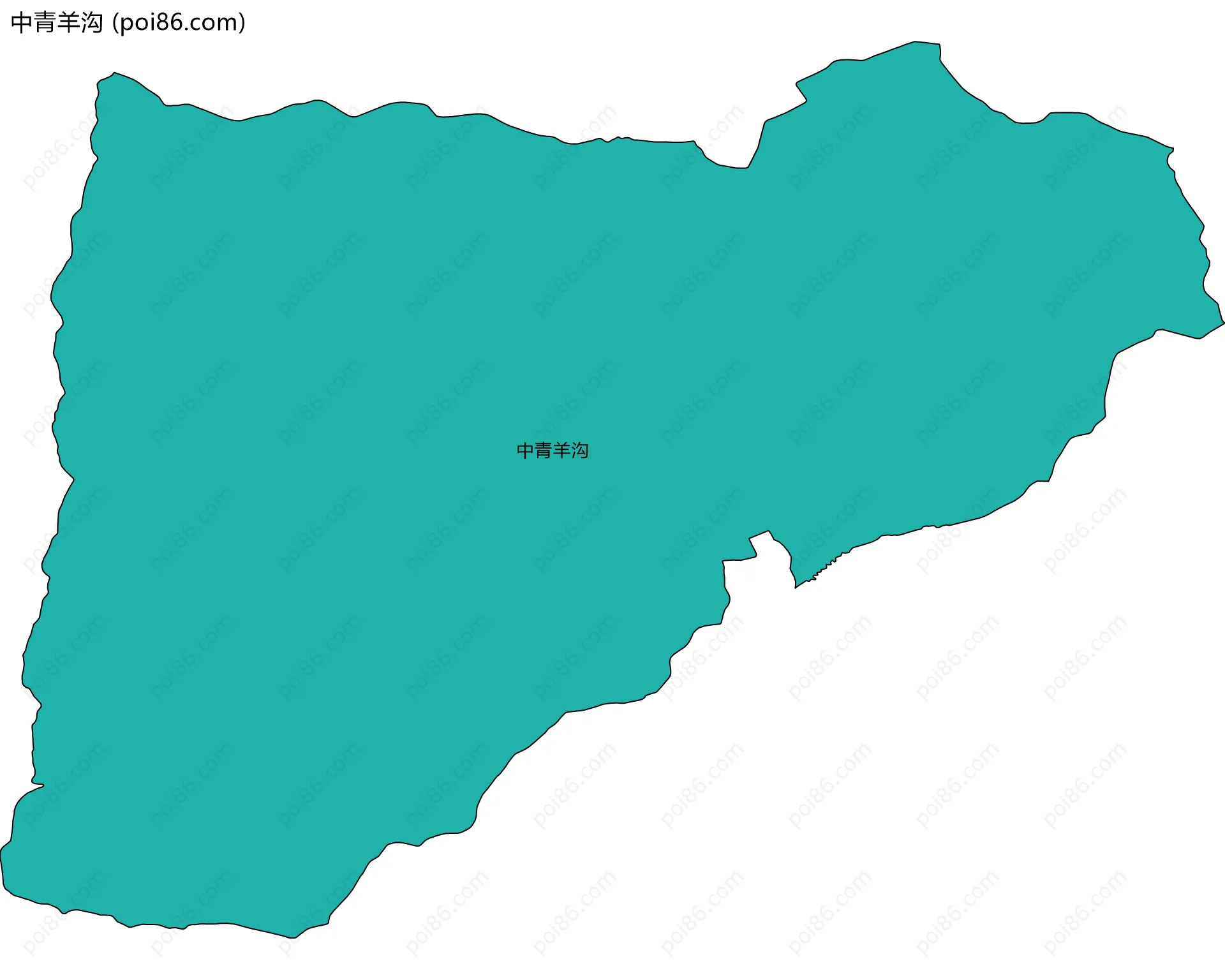 中青羊沟边界地图