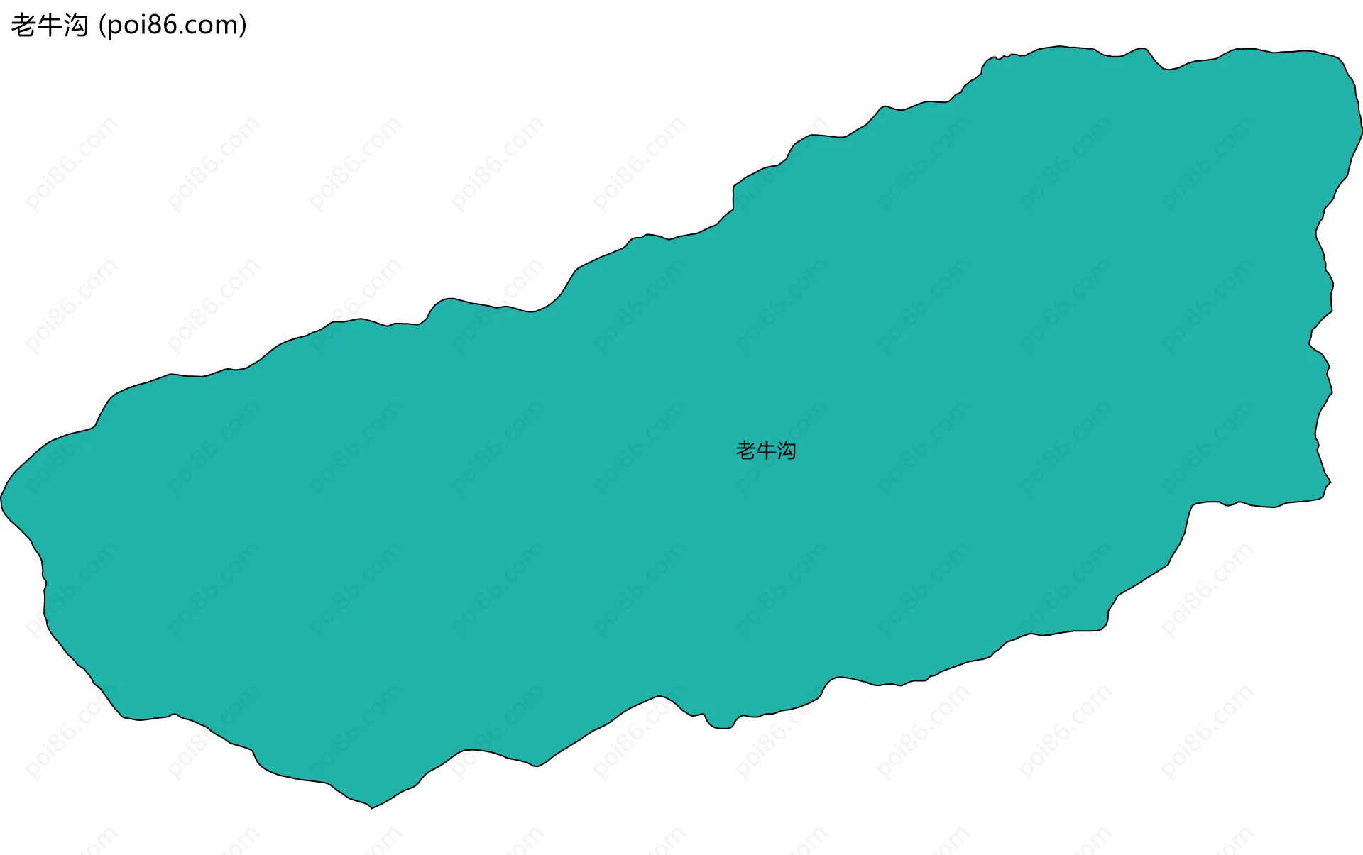 老牛沟边界地图