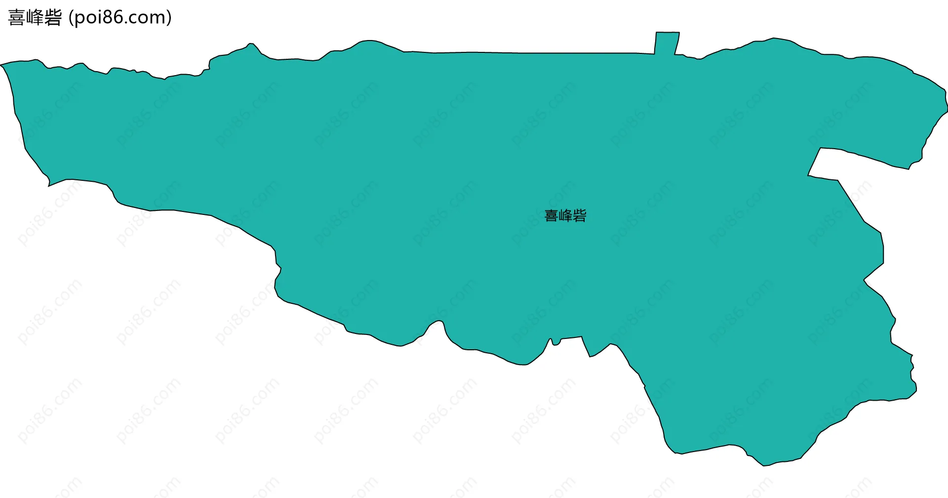 喜峰砦边界地图