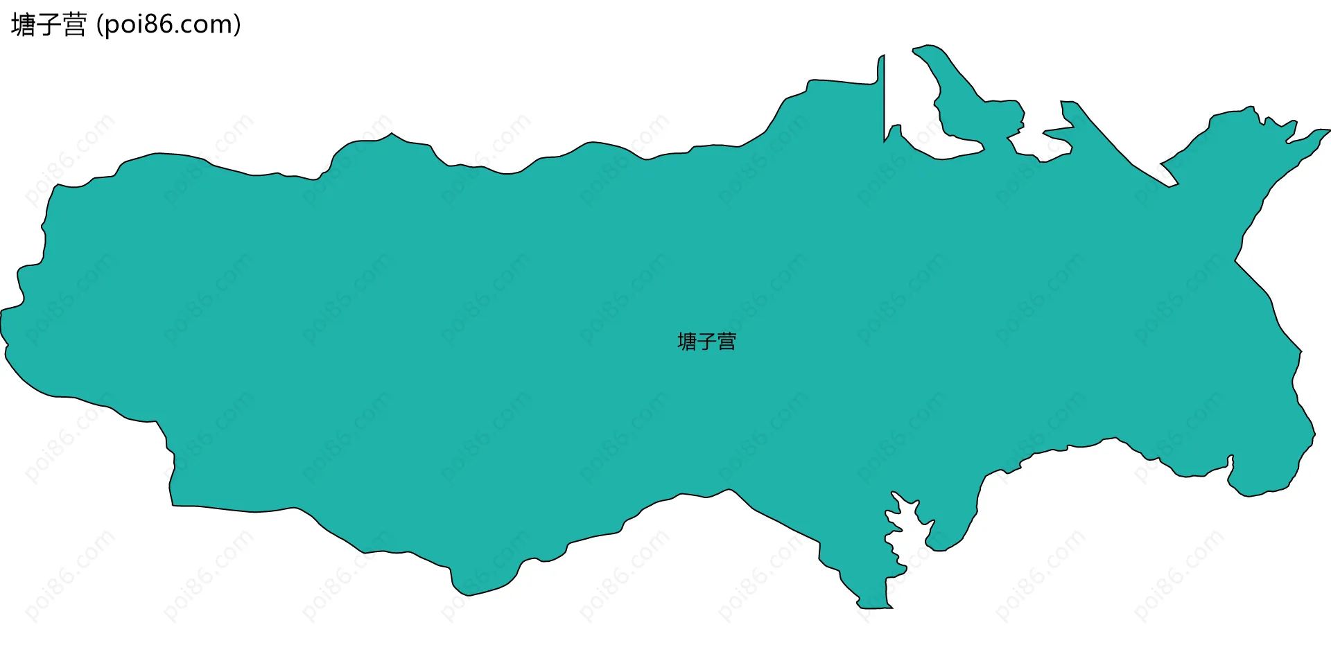 塘子营边界地图