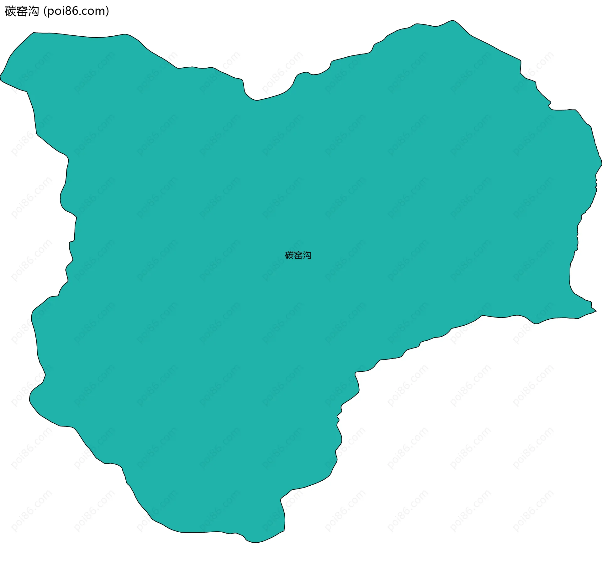 碳窑沟边界地图