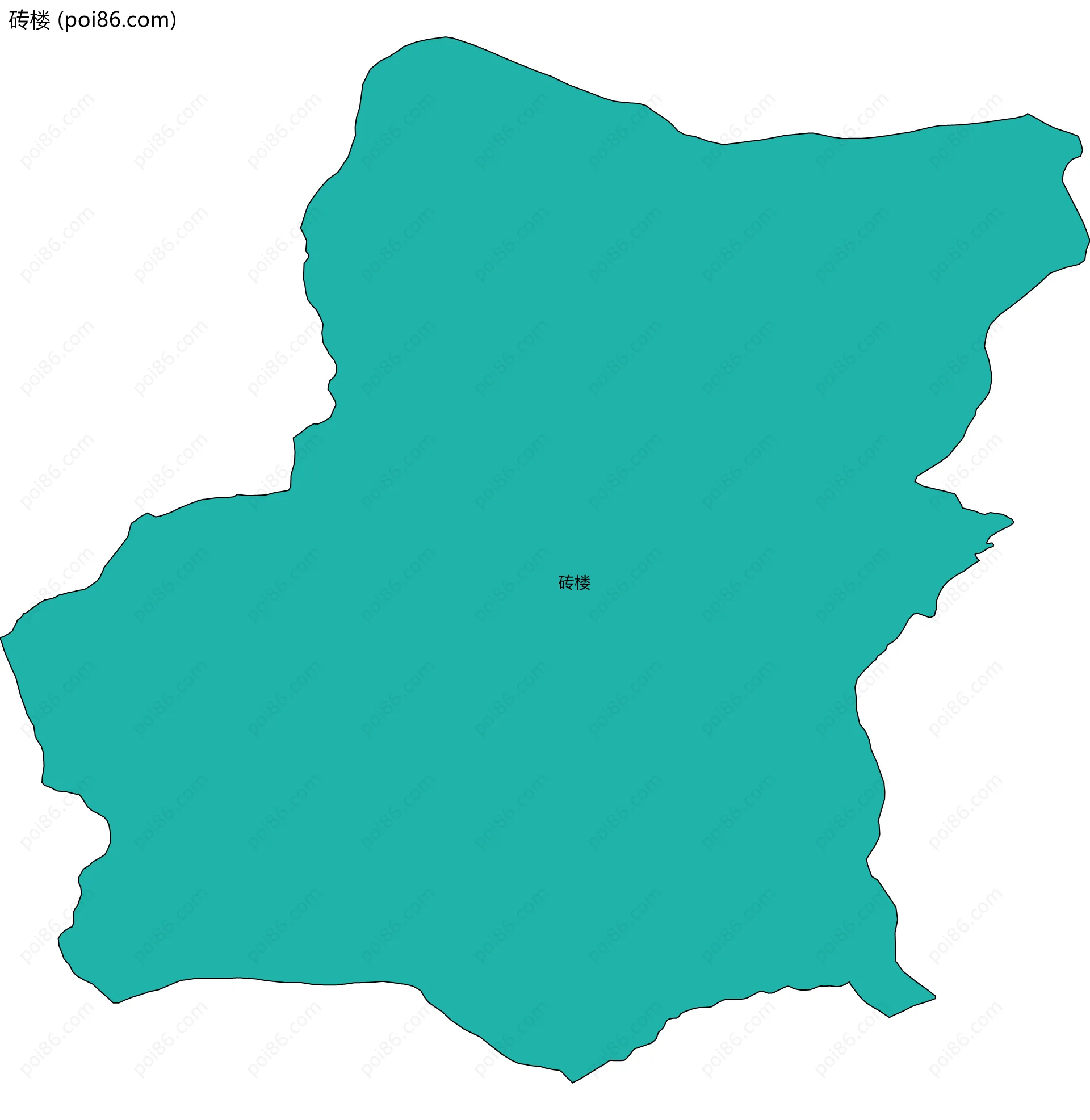 砖楼边界地图