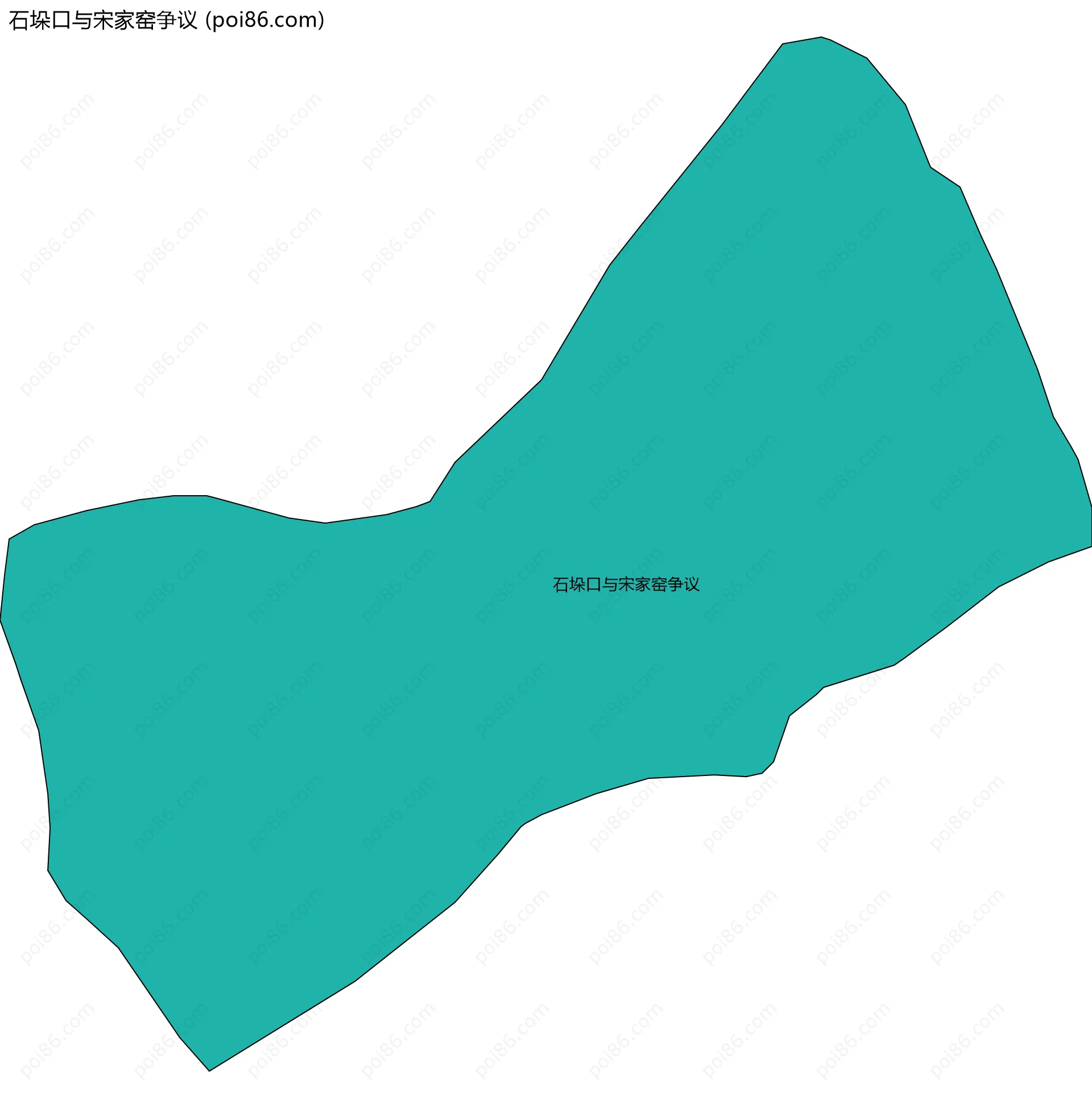 石垛口与宋家窑争议边界地图