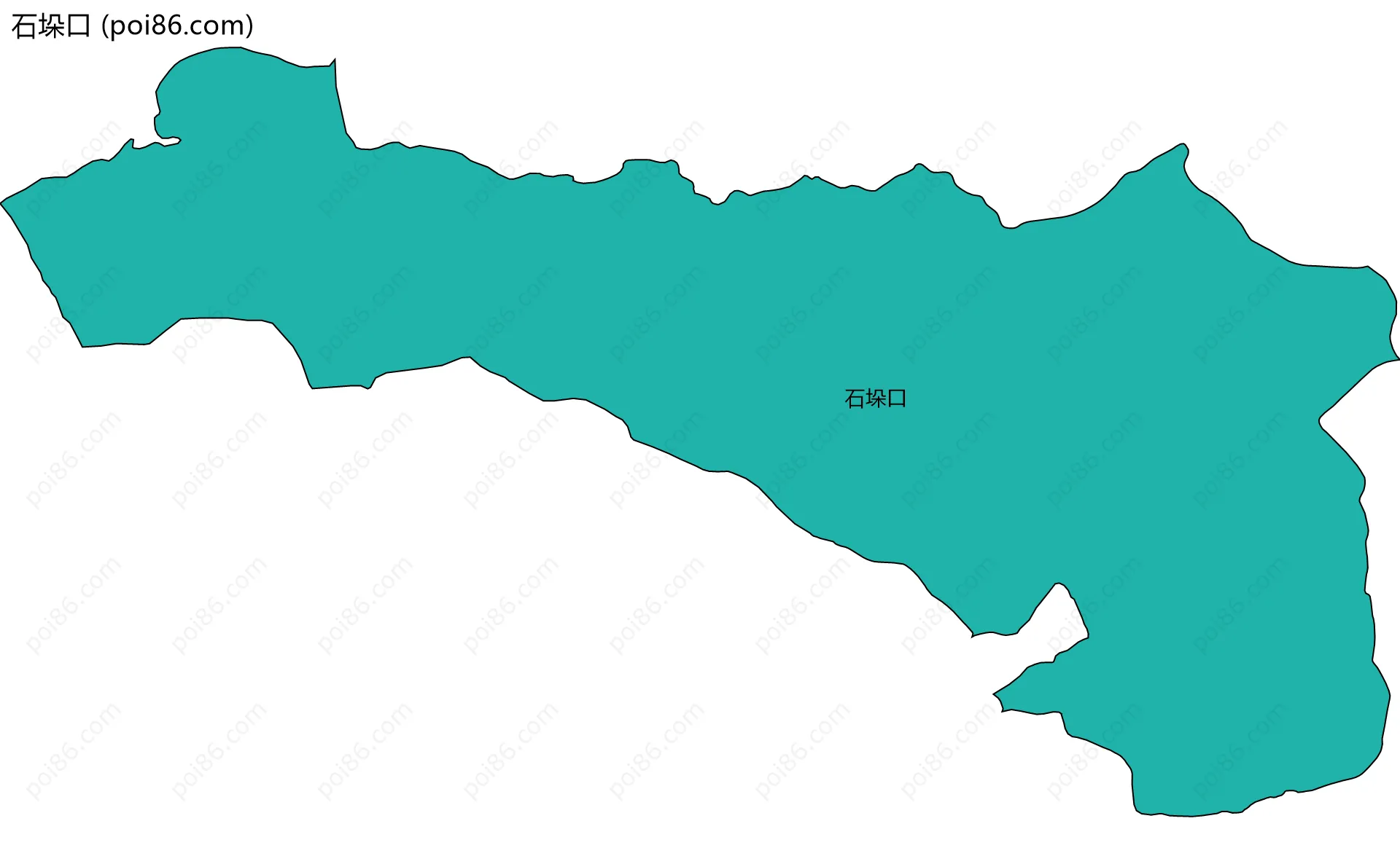 石垛口边界地图