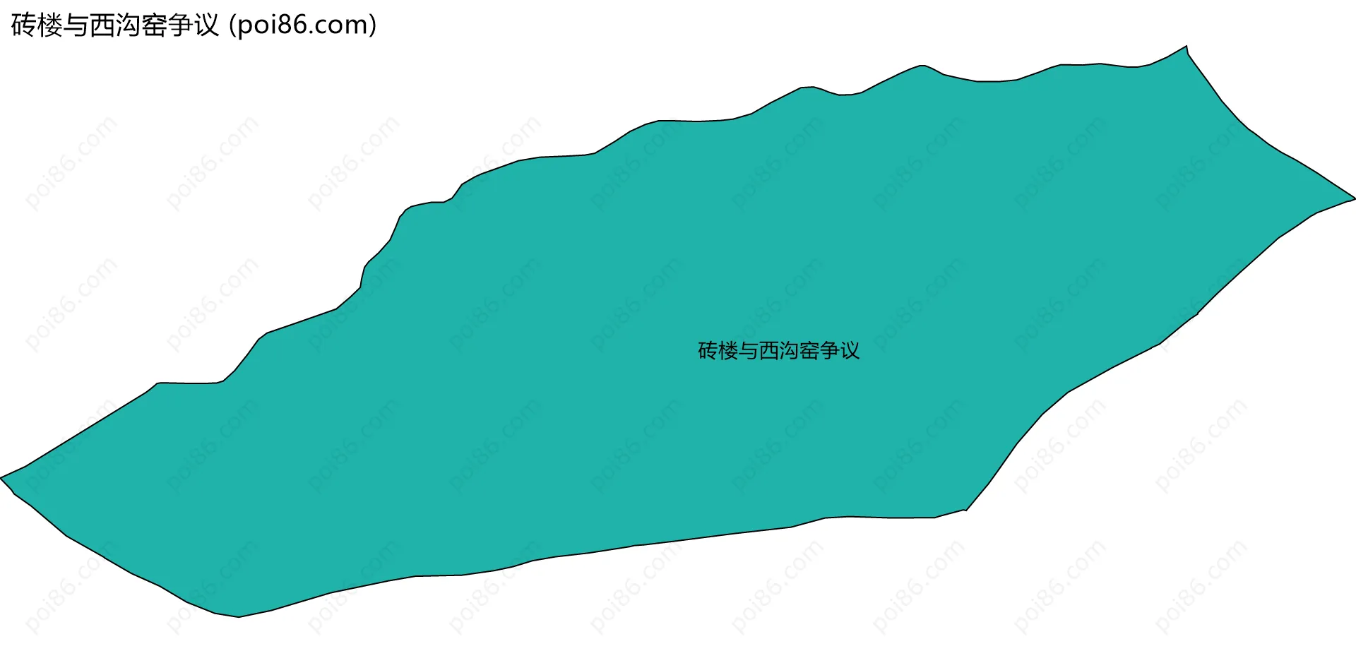 砖楼与西沟窑争议边界地图