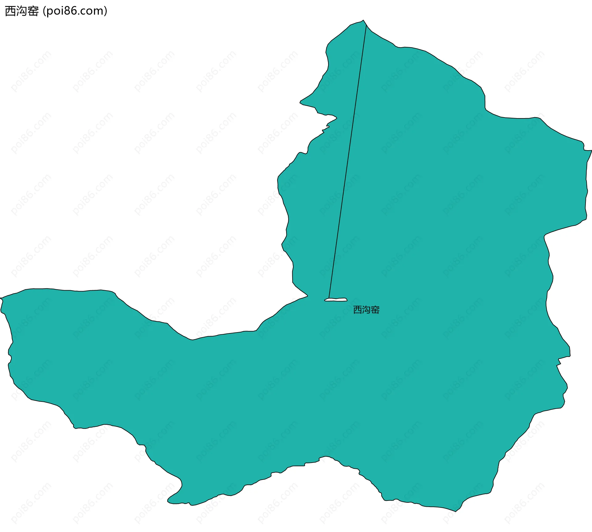 西沟窑边界地图