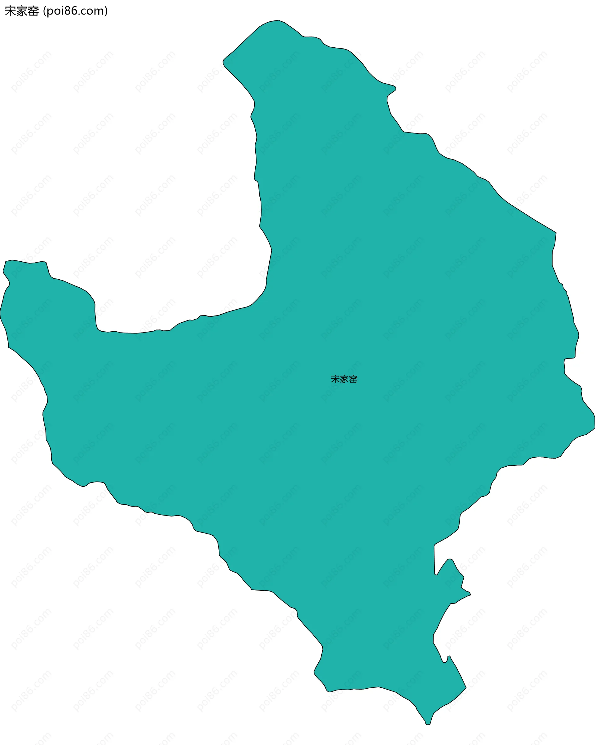 宋家窑边界地图