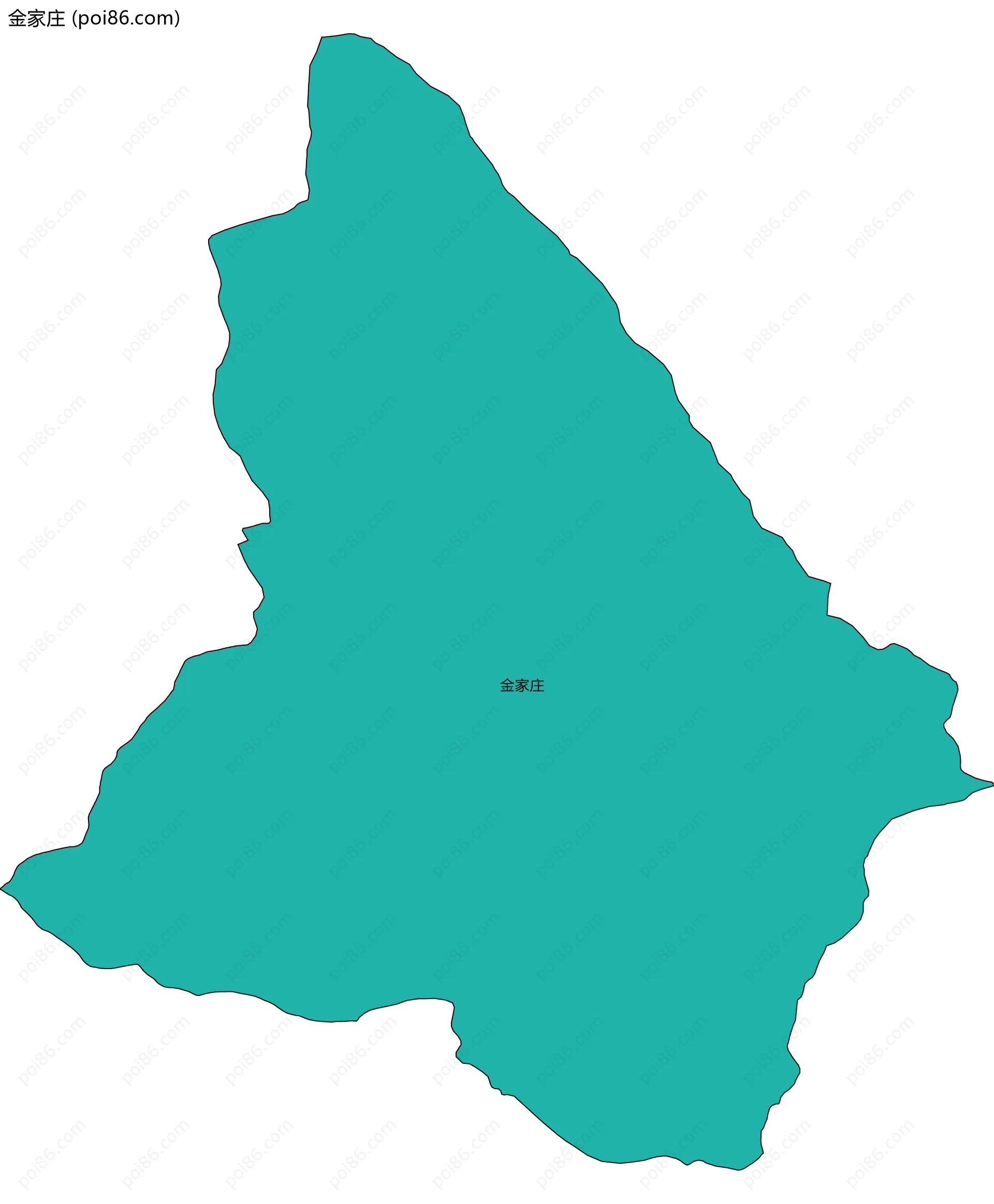 金家庄边界地图