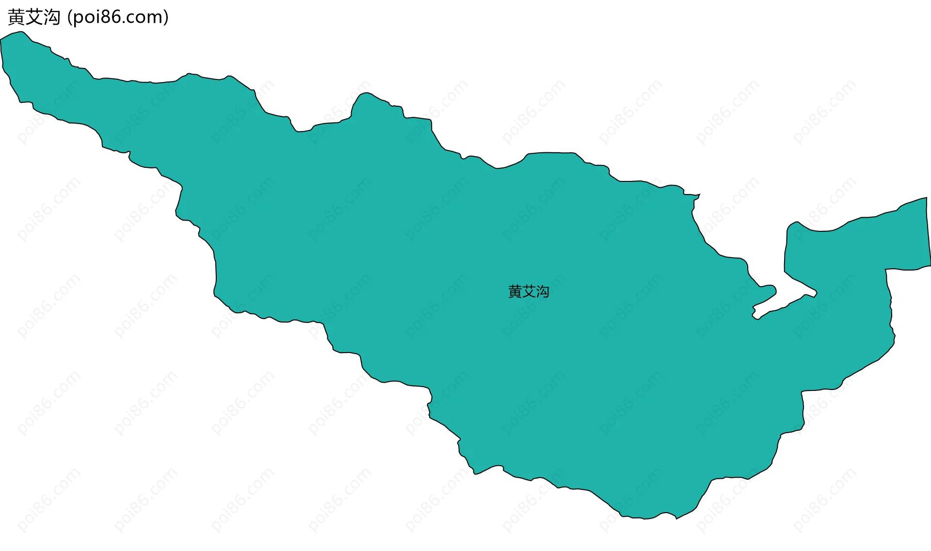 黄艾沟边界地图