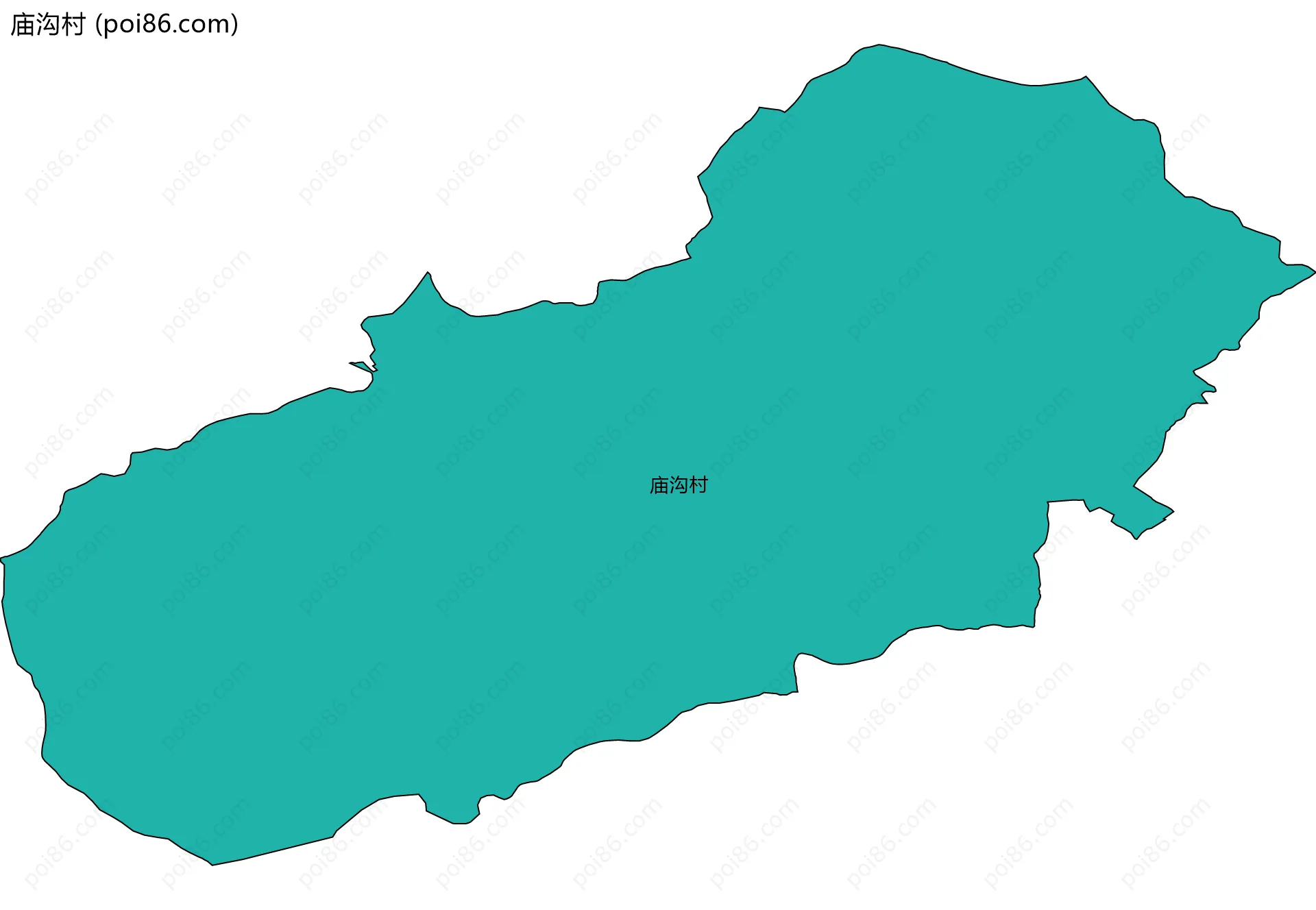 庙沟村边界地图