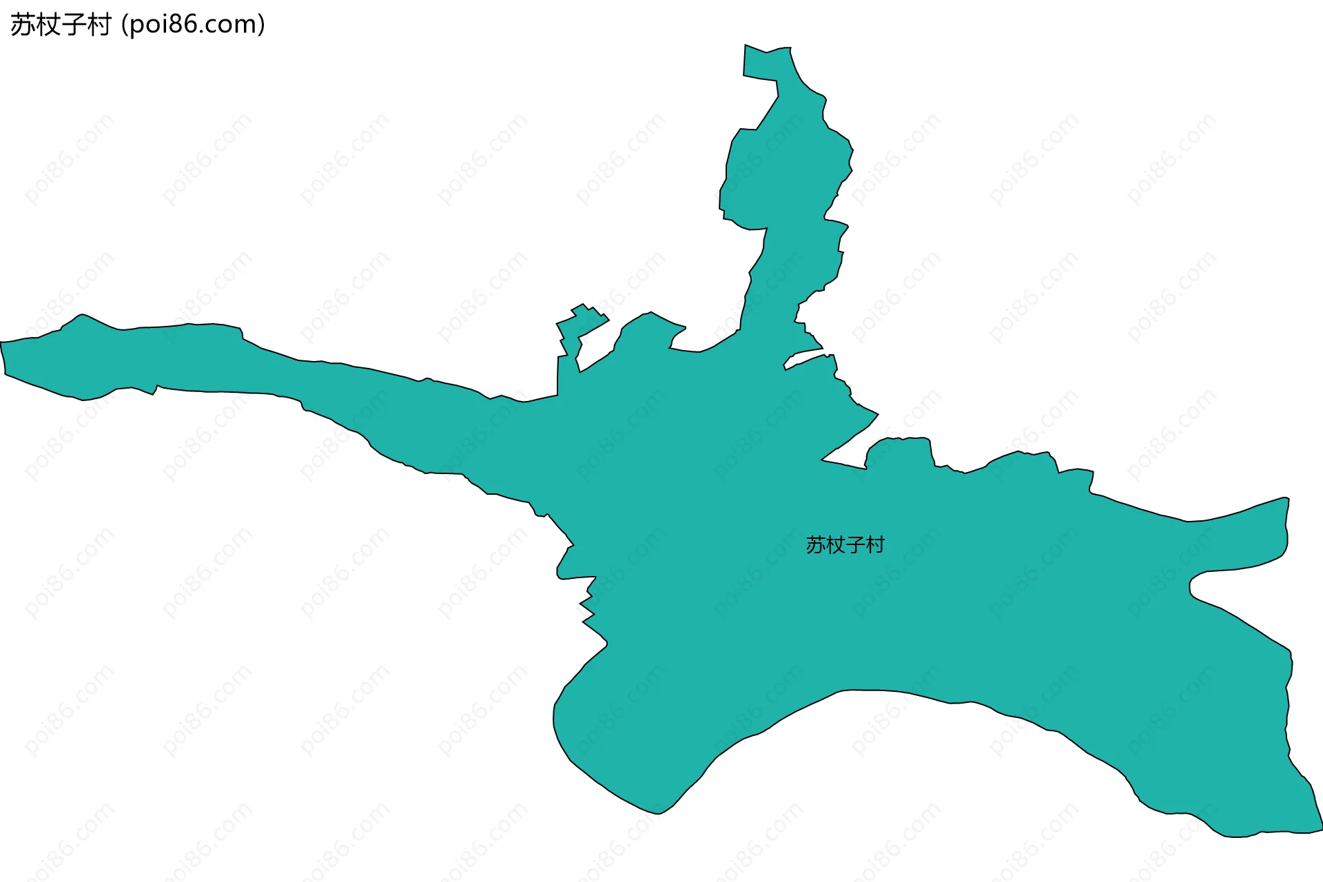 苏杖子村边界地图