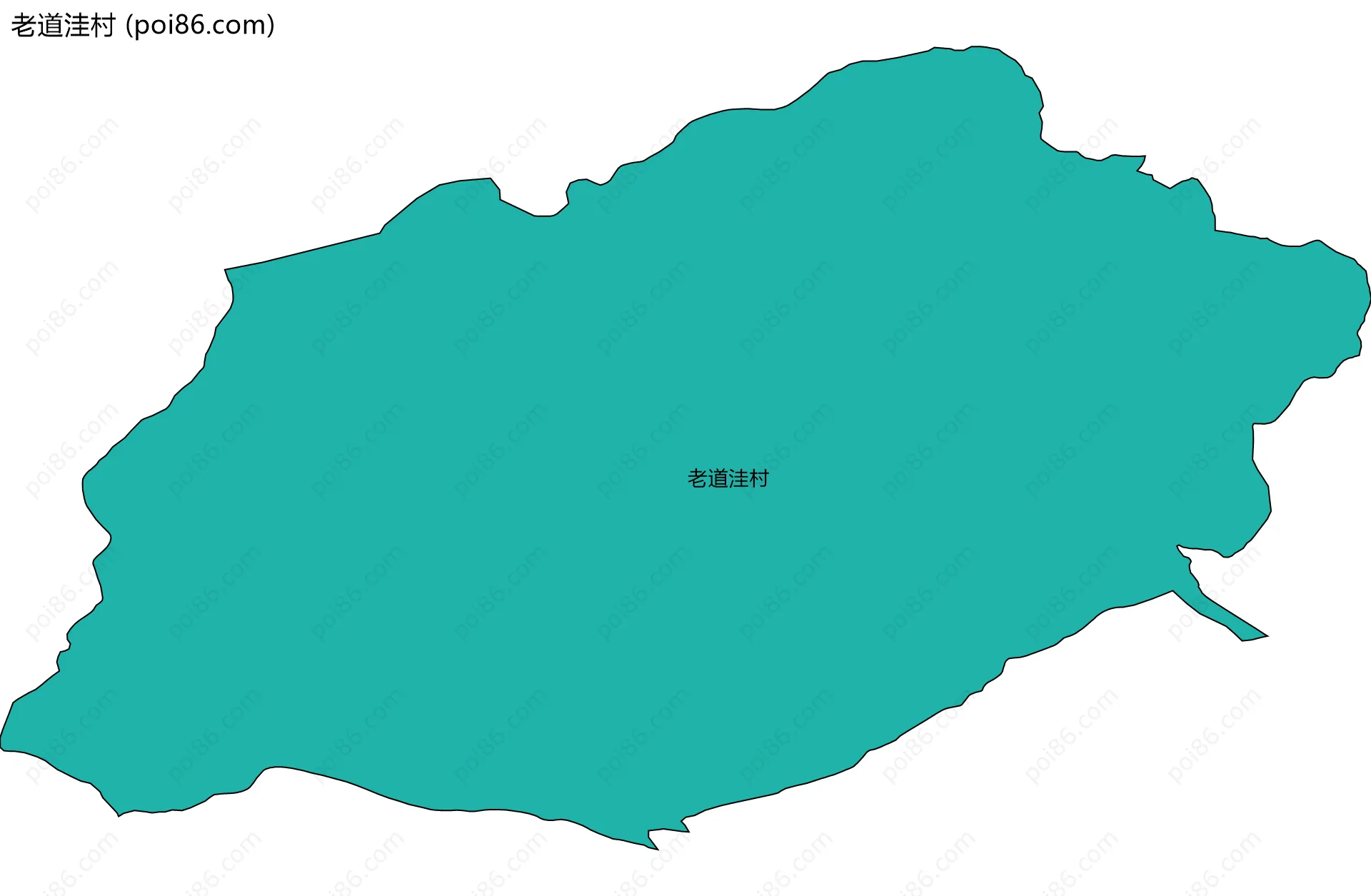 老道洼村边界地图