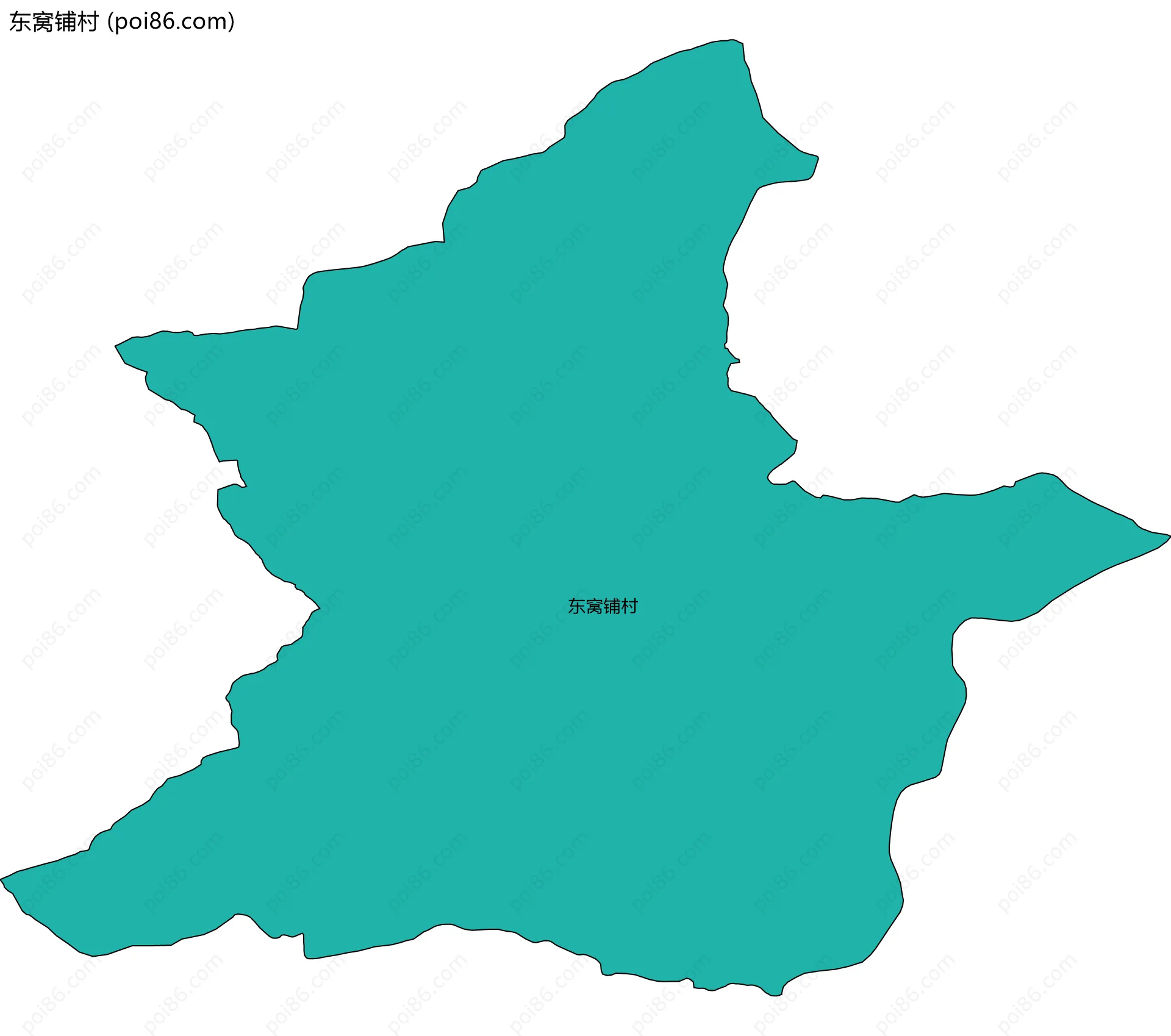 东窝铺村边界地图