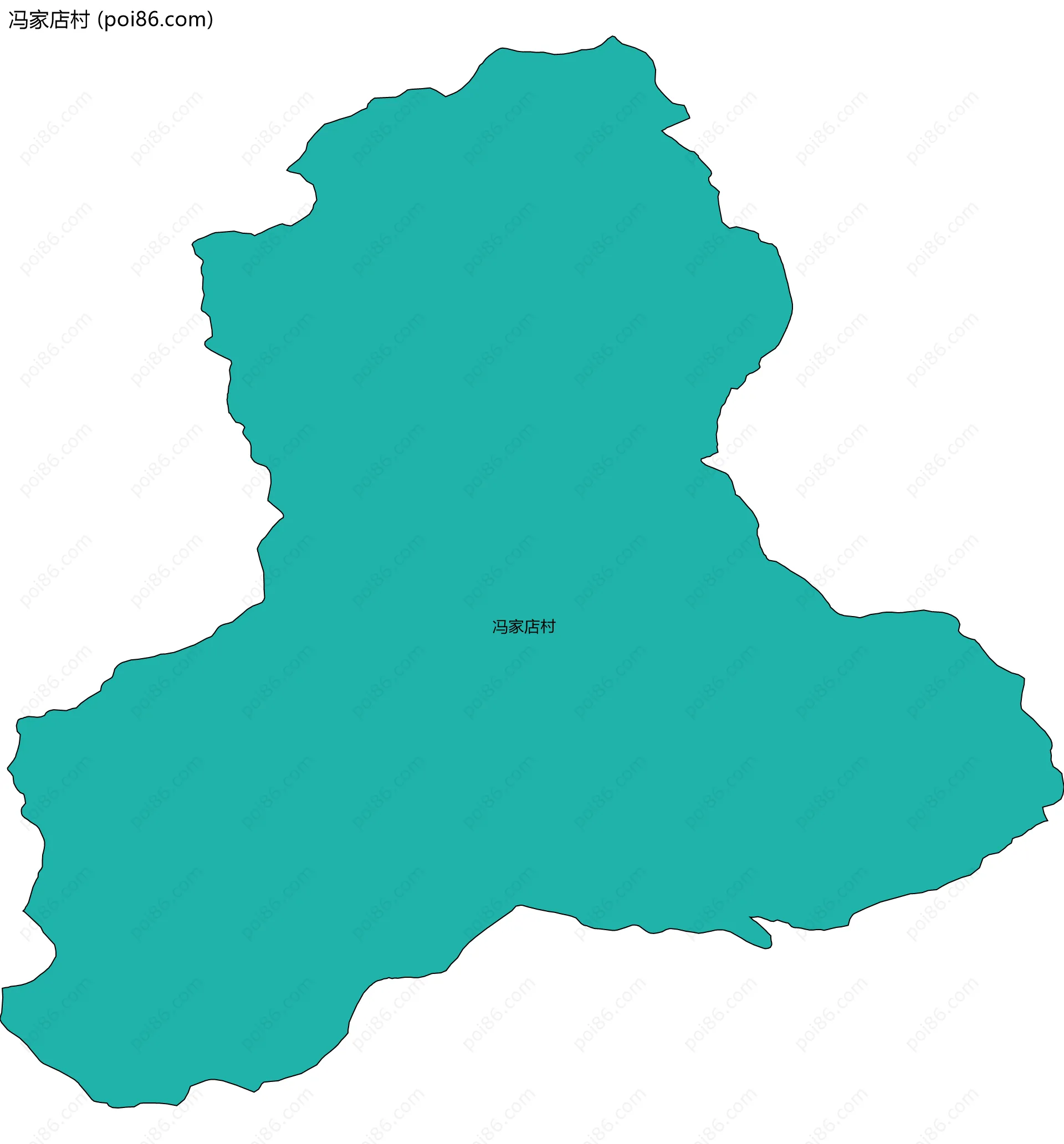 冯家店村边界地图