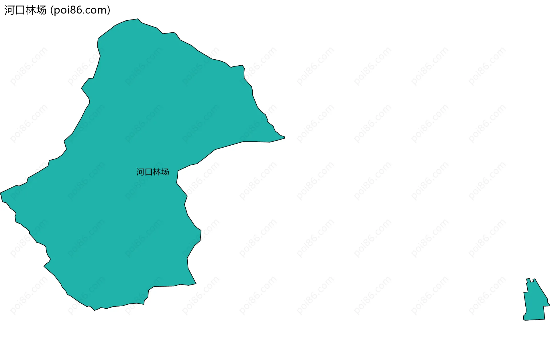 河口林场边界地图