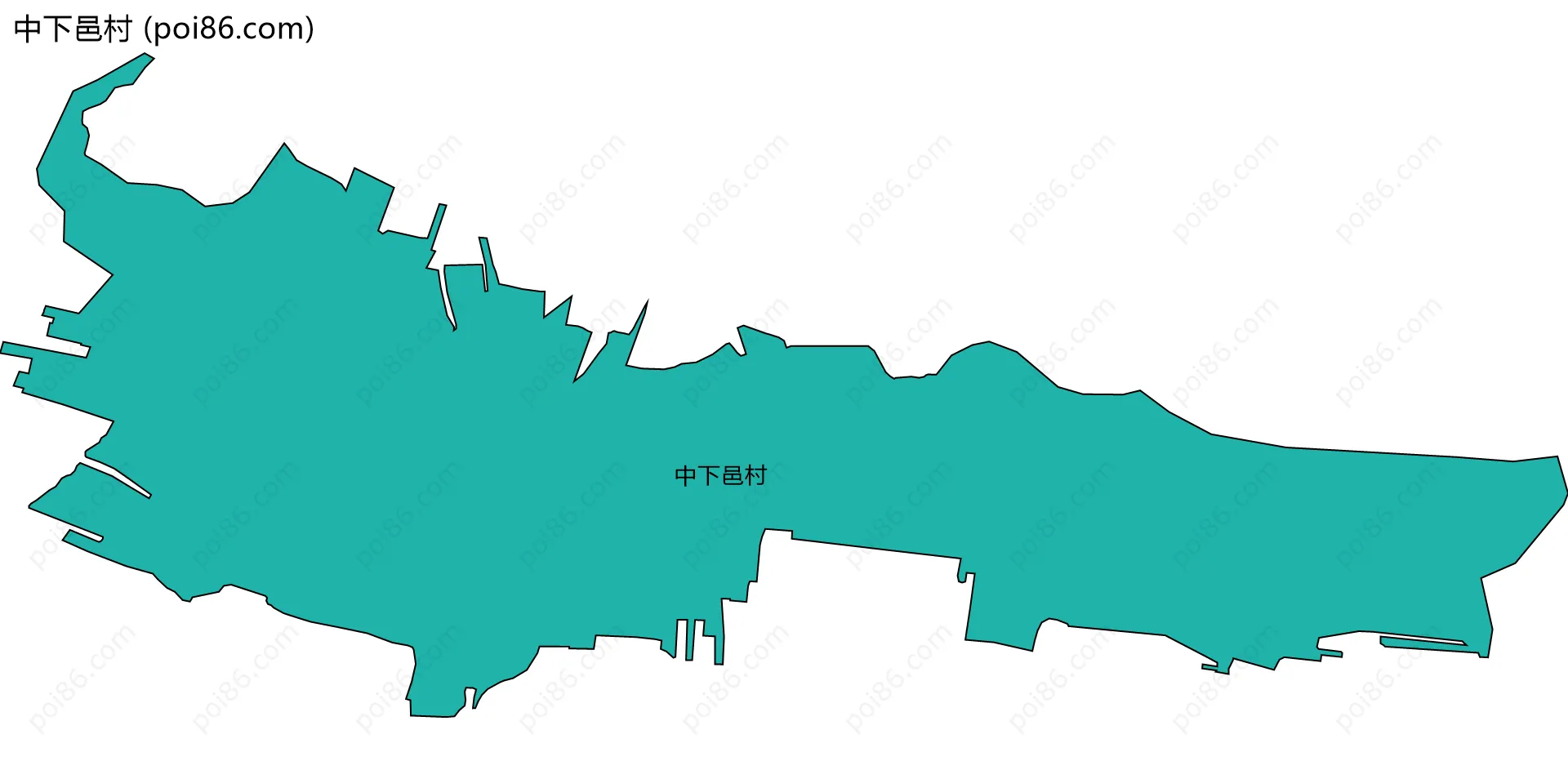 中下邑村边界地图