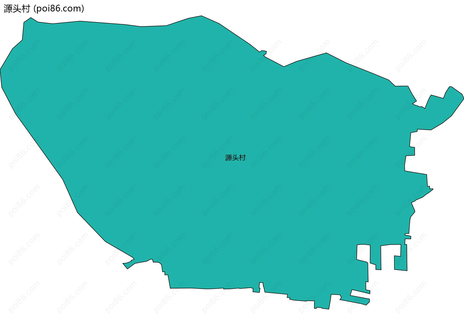 源头村边界地图