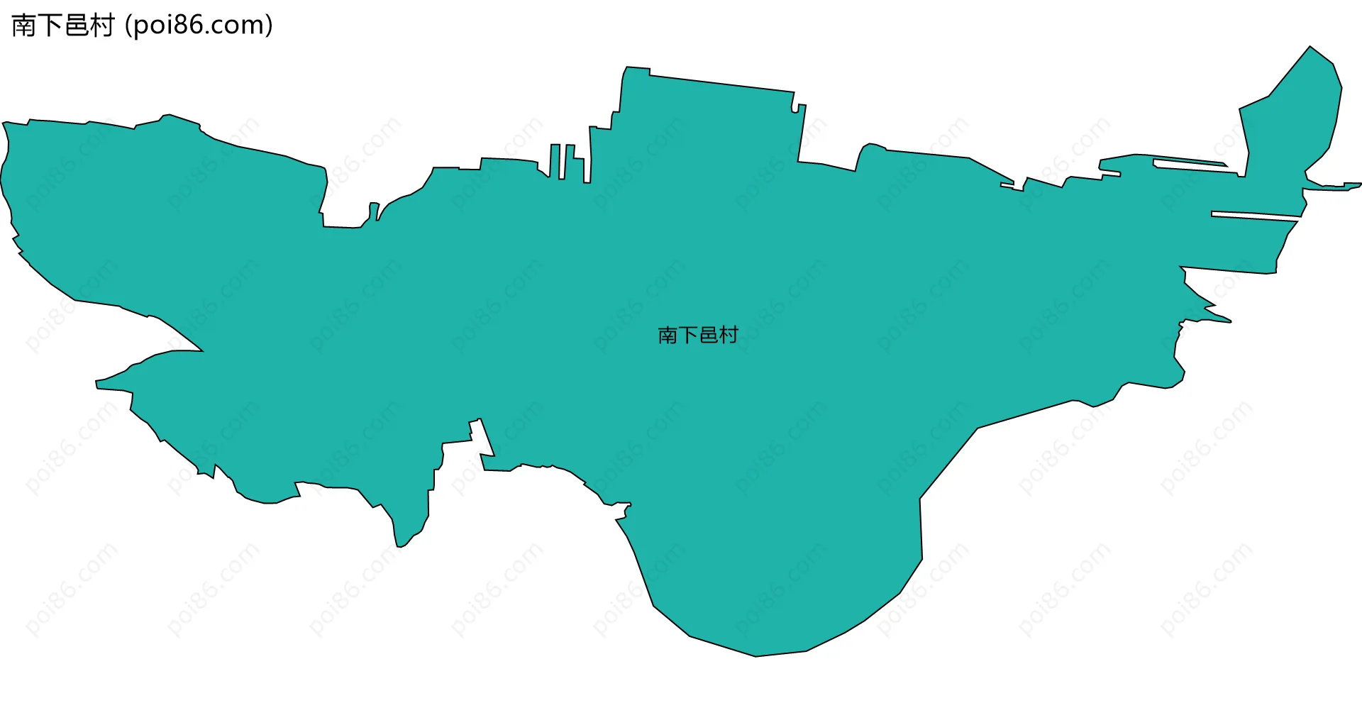 南下邑村边界地图