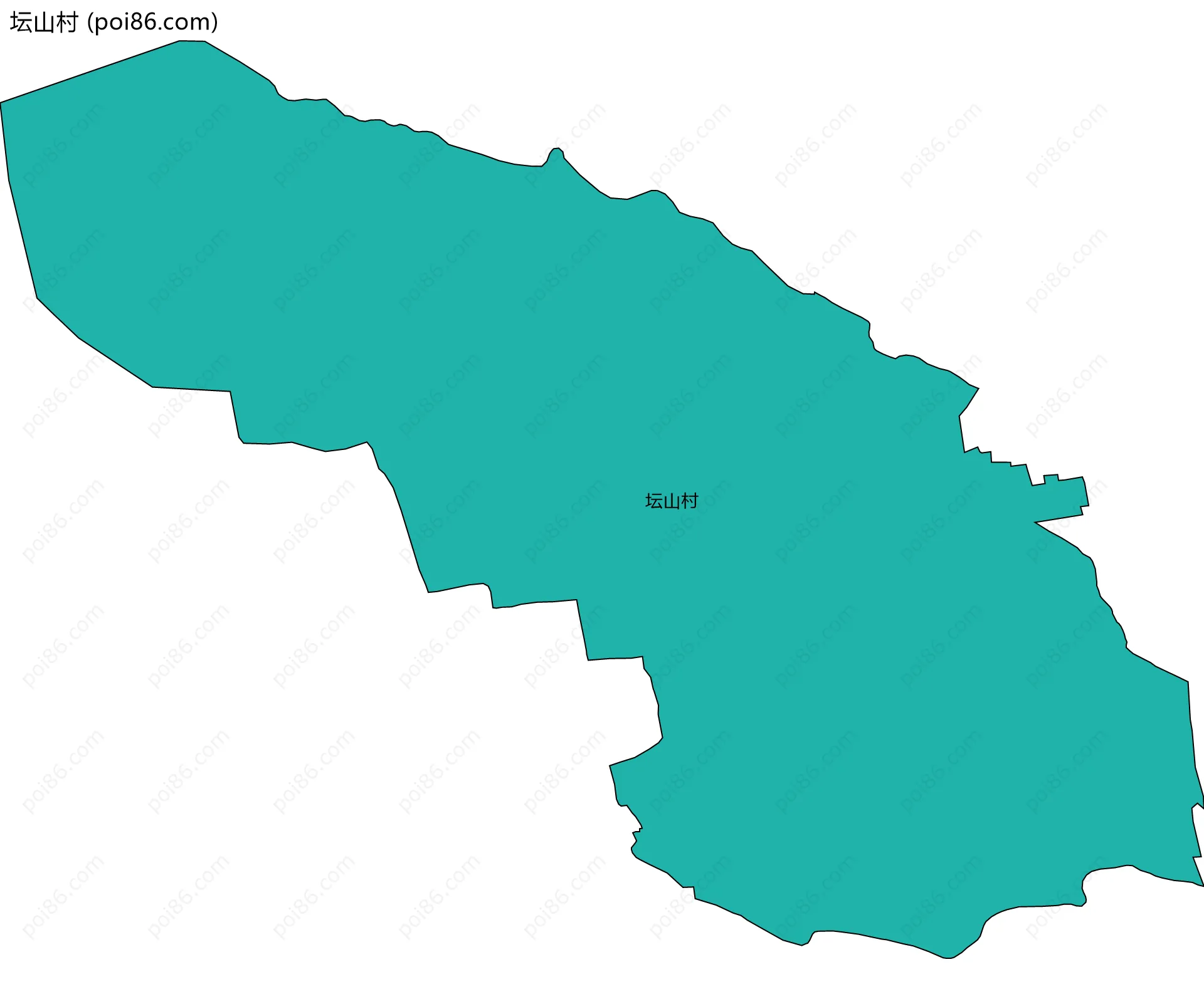 坛山村边界地图