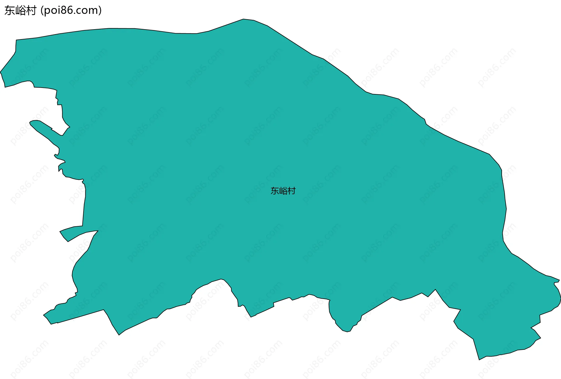 东峪村边界地图