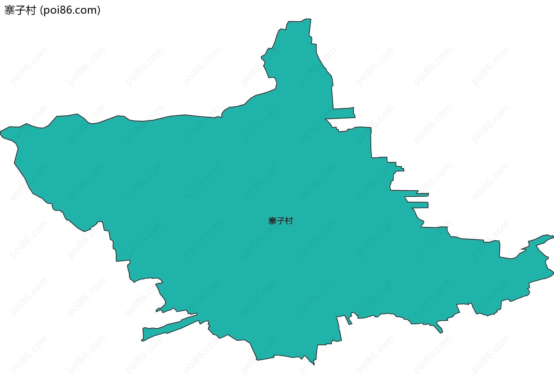 寨子村边界地图