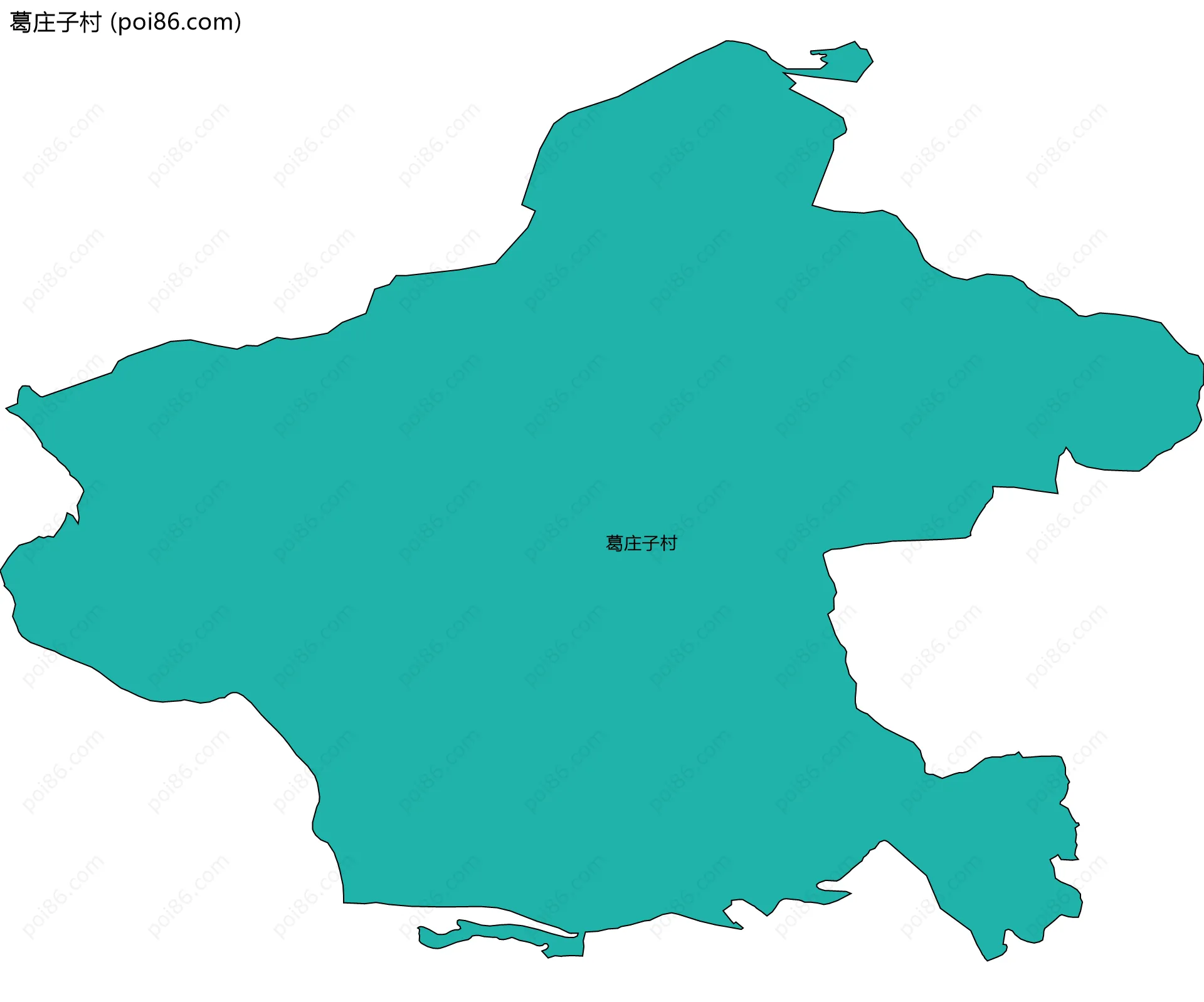 葛庄子村边界地图