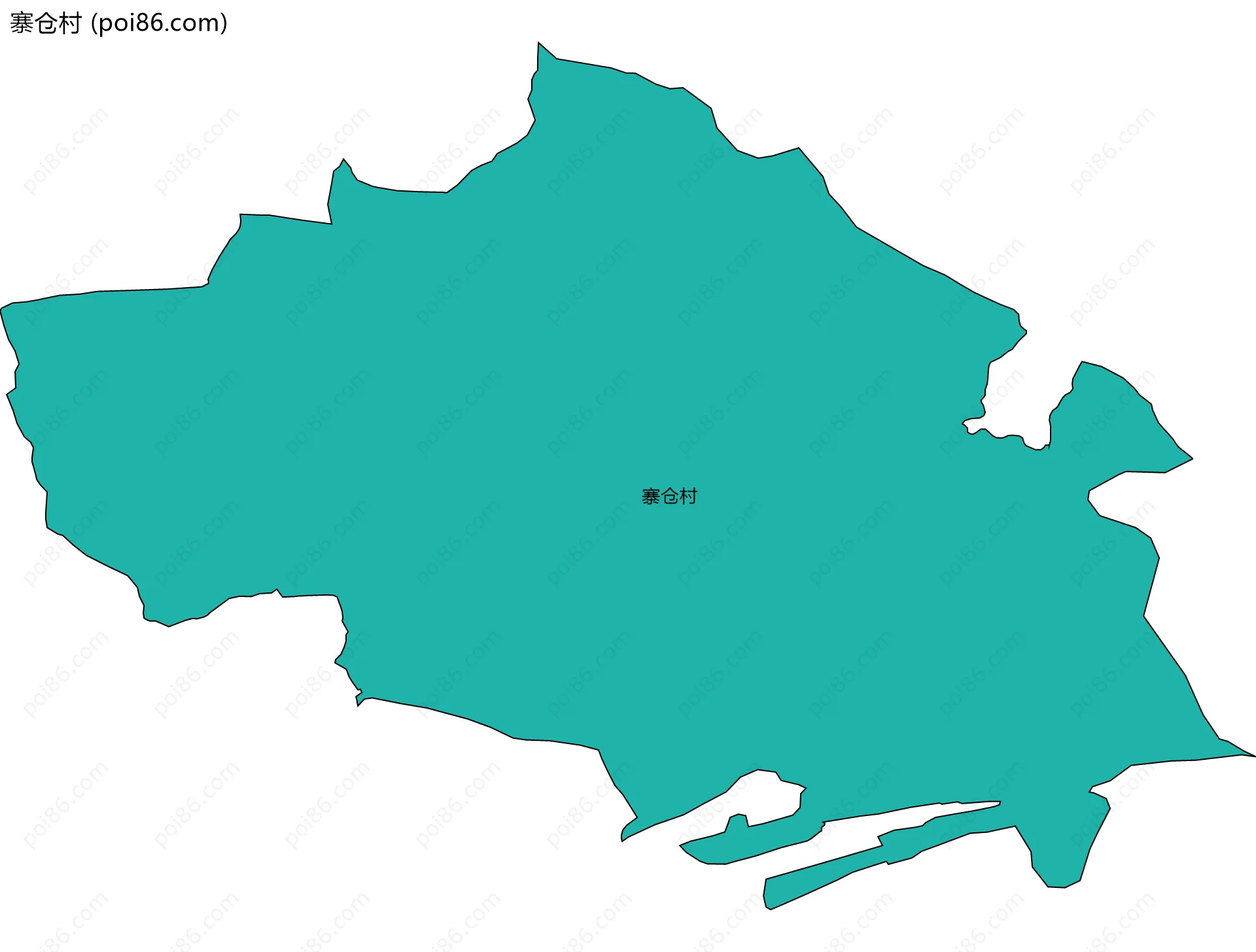 寨仓村边界地图