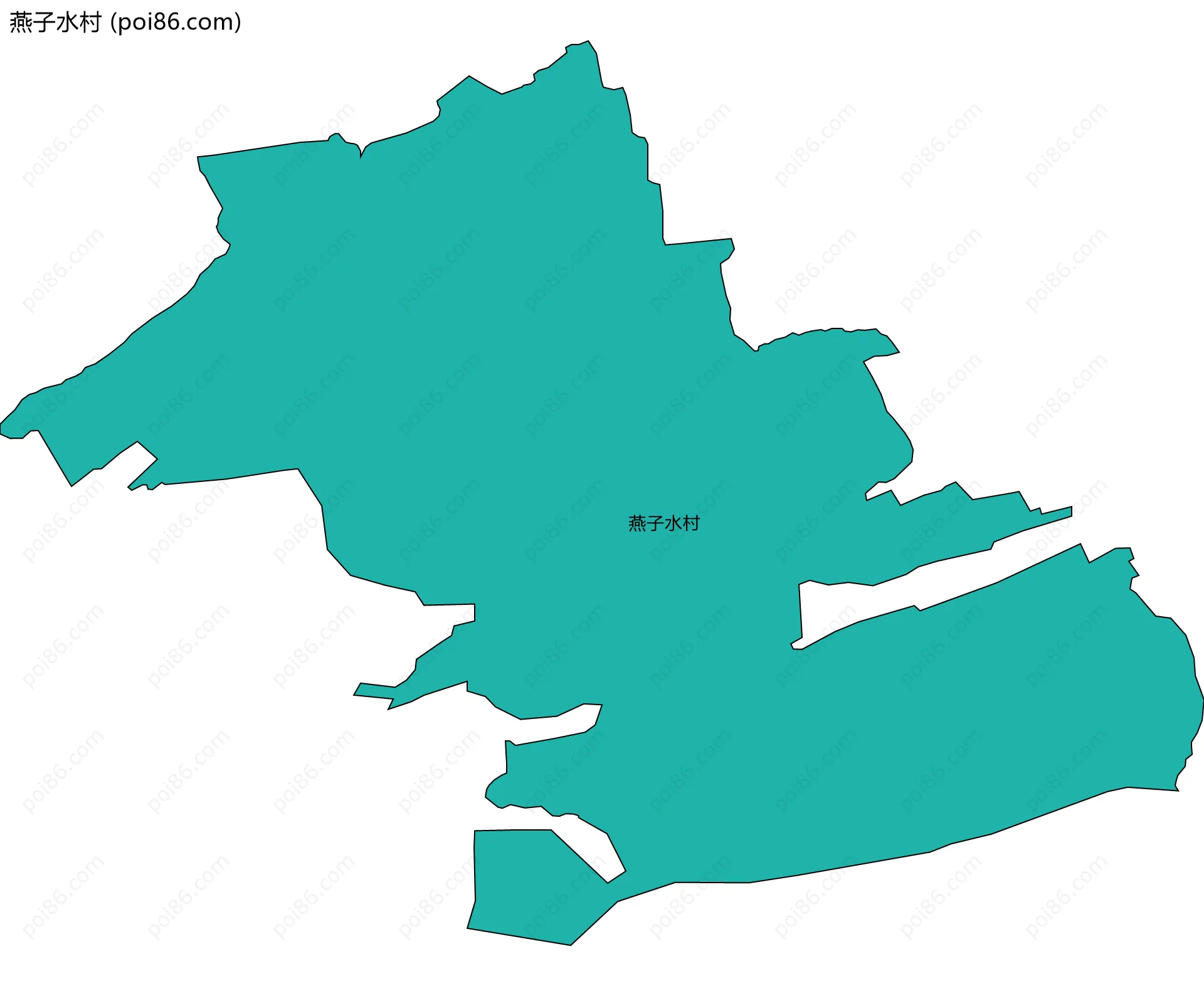 燕子水村边界地图