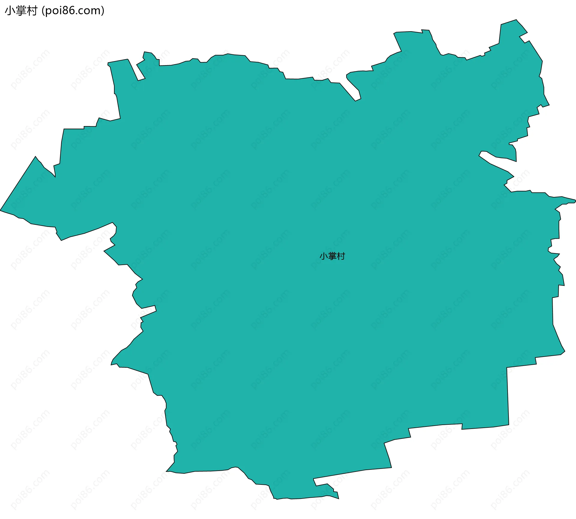 小掌村边界地图