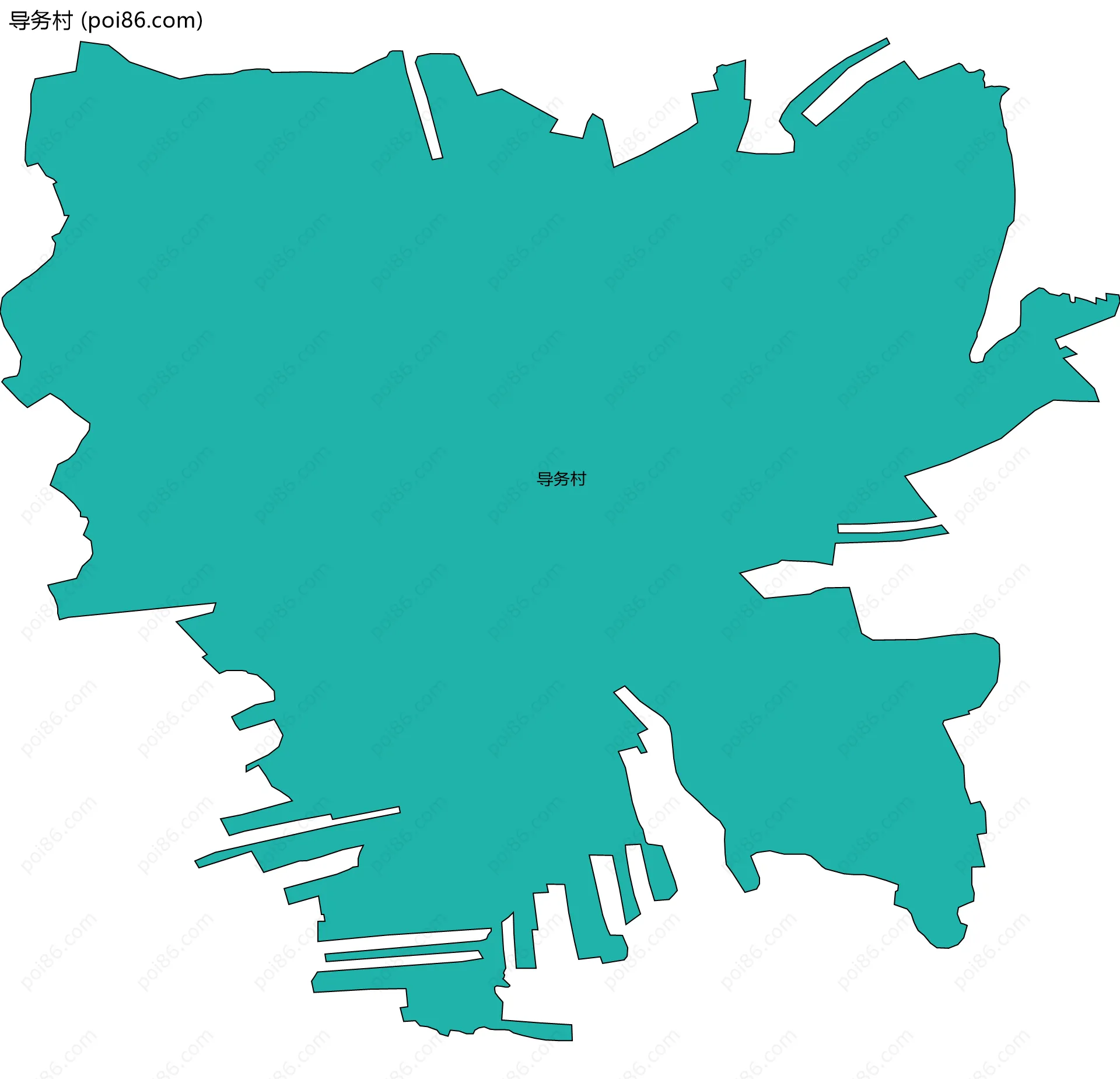 导务村边界地图