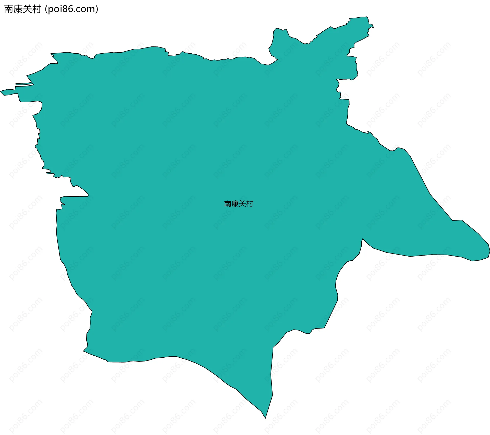 南康关村边界地图