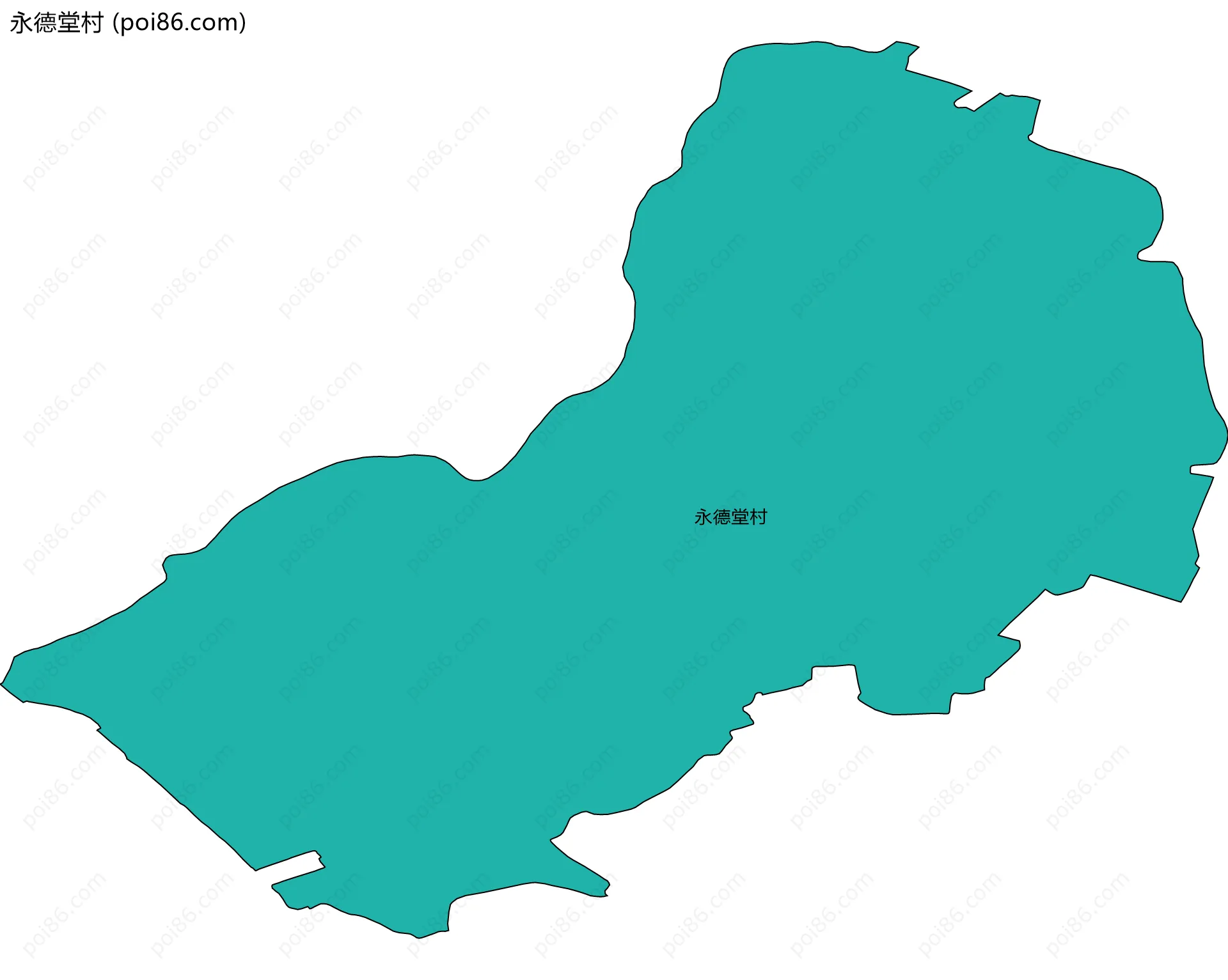 永德堂村边界地图