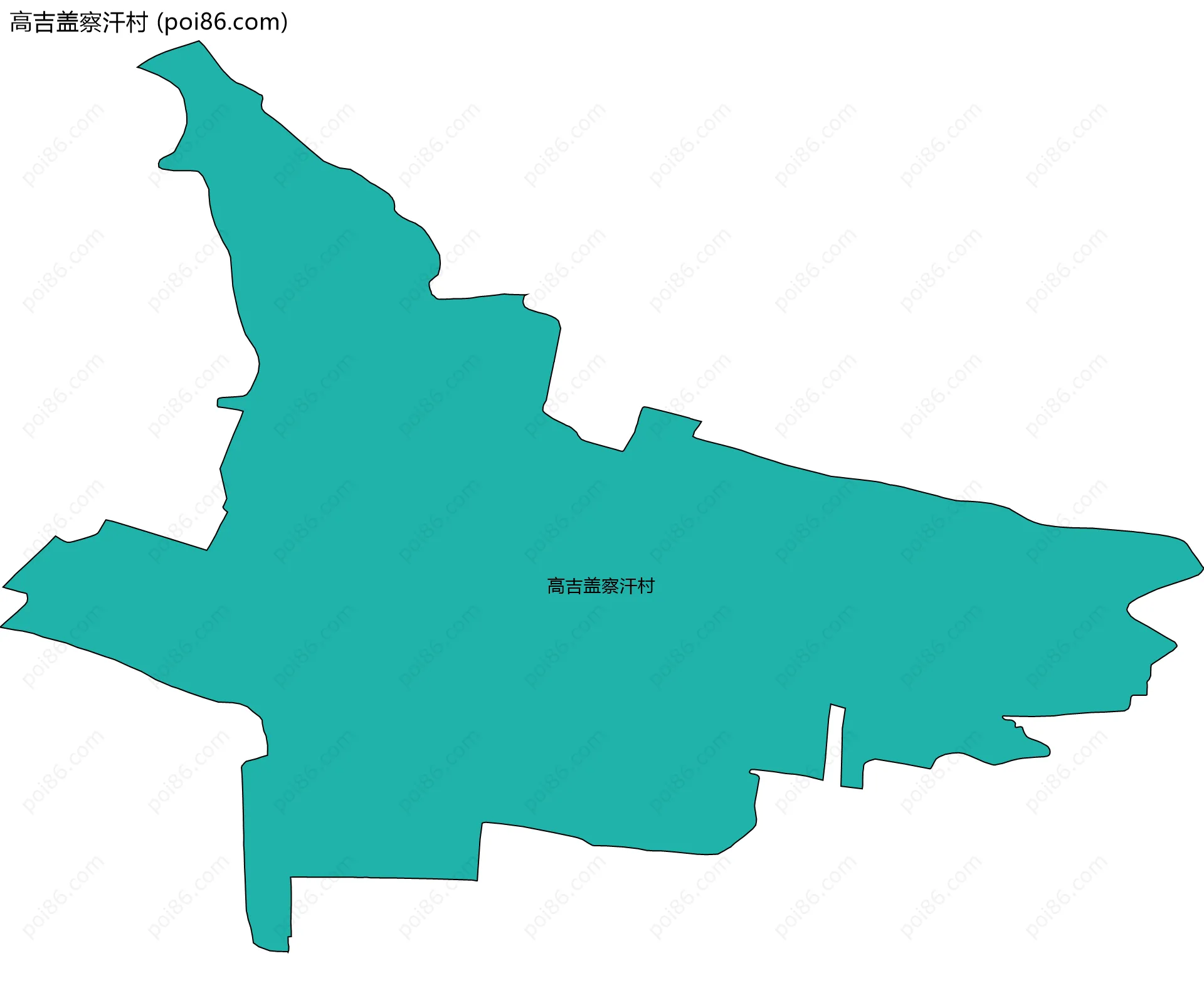 高吉盖察汗村边界地图