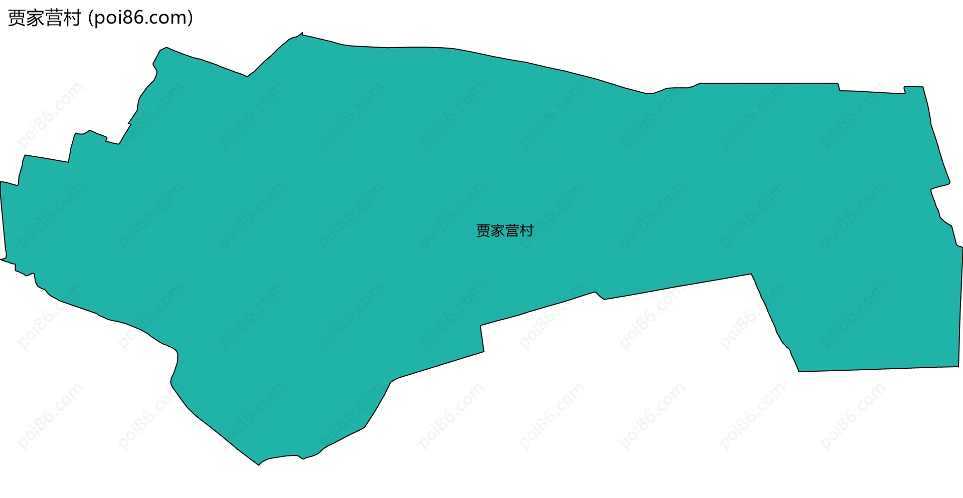 贾家营村边界地图