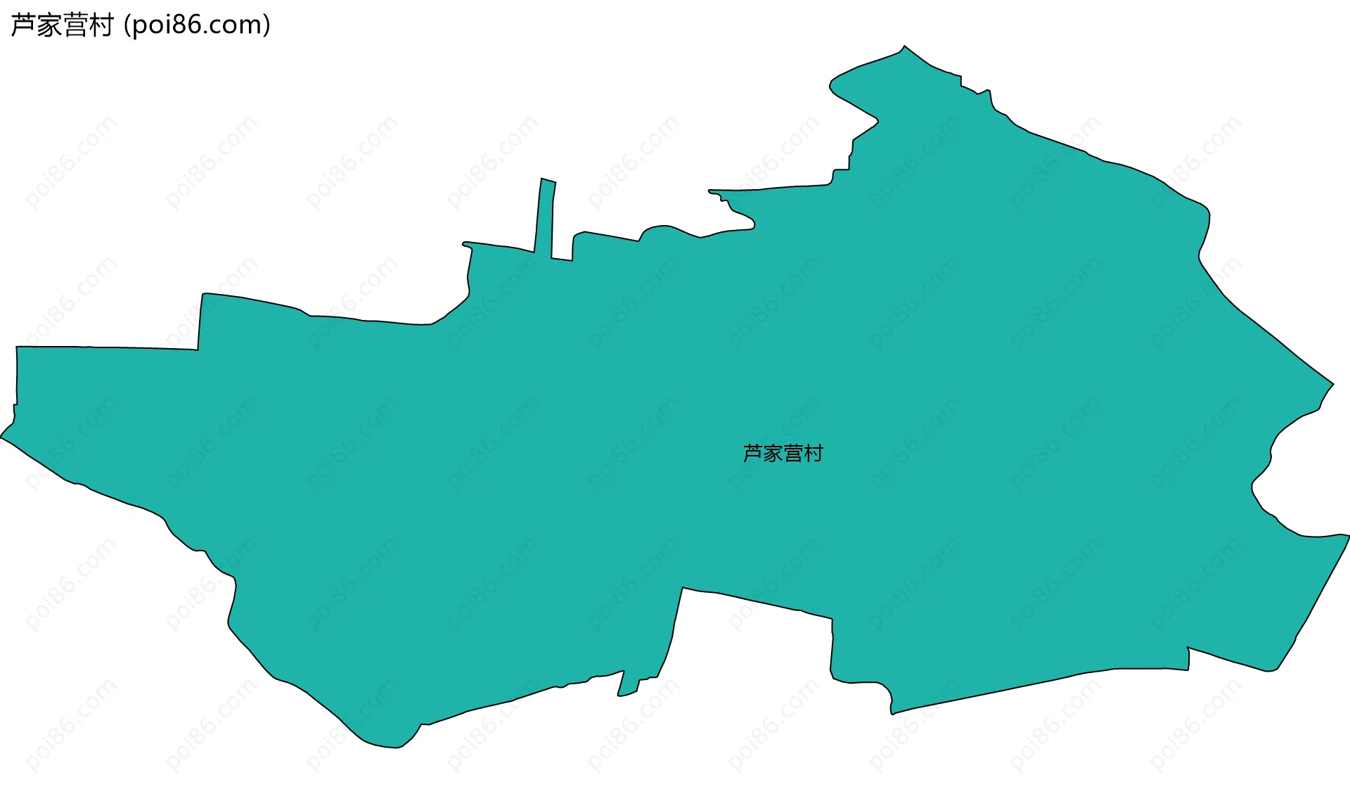 芦家营村边界地图