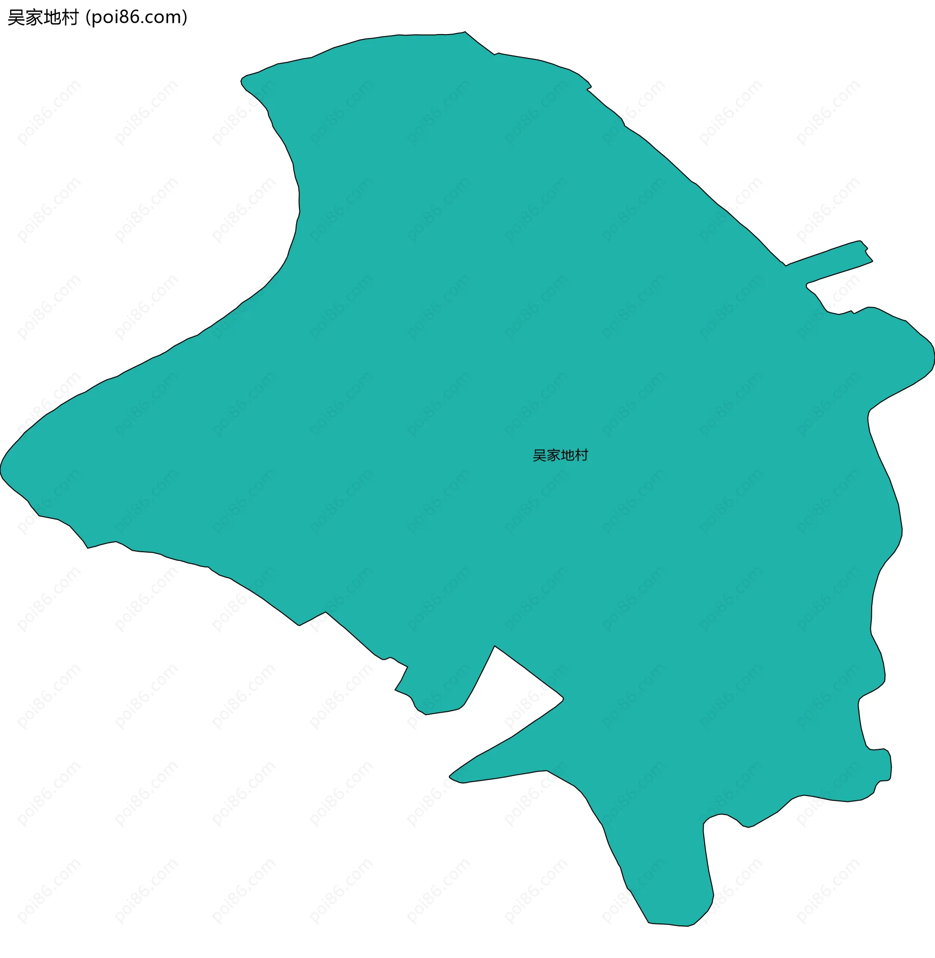 吴家地村边界地图