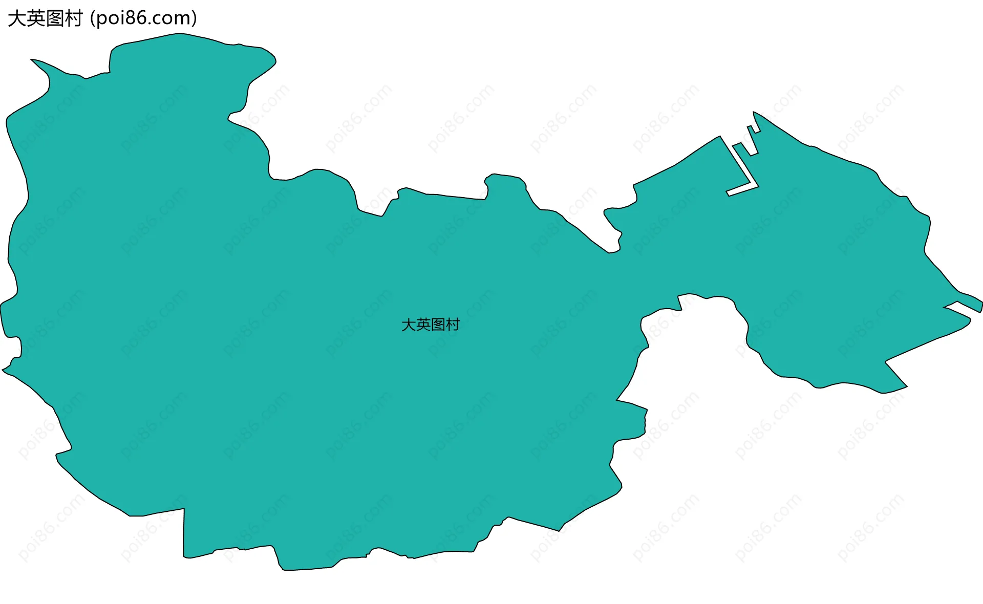 大英图村边界地图