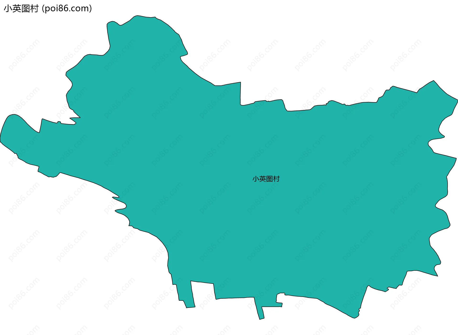 小英图村边界地图