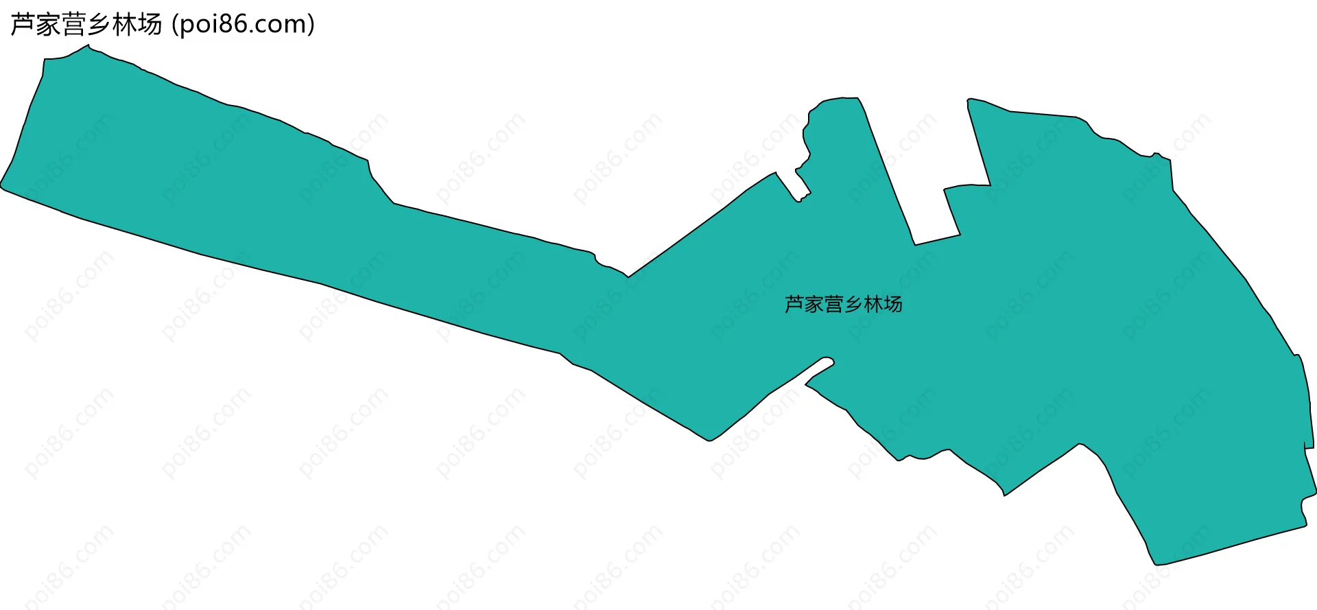 芦家营乡林场边界地图