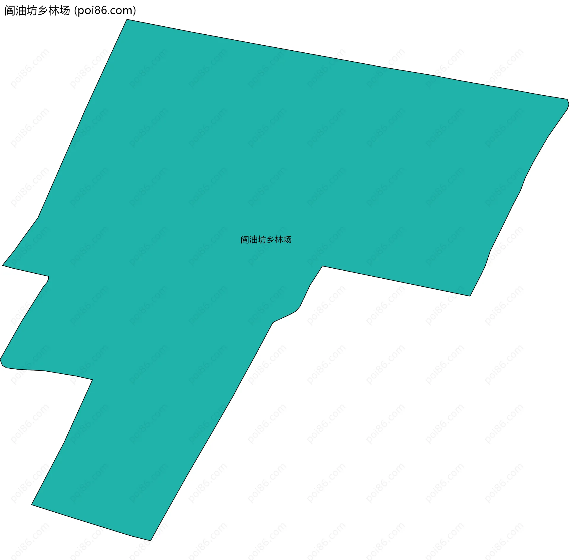 阎油坊乡林场边界地图