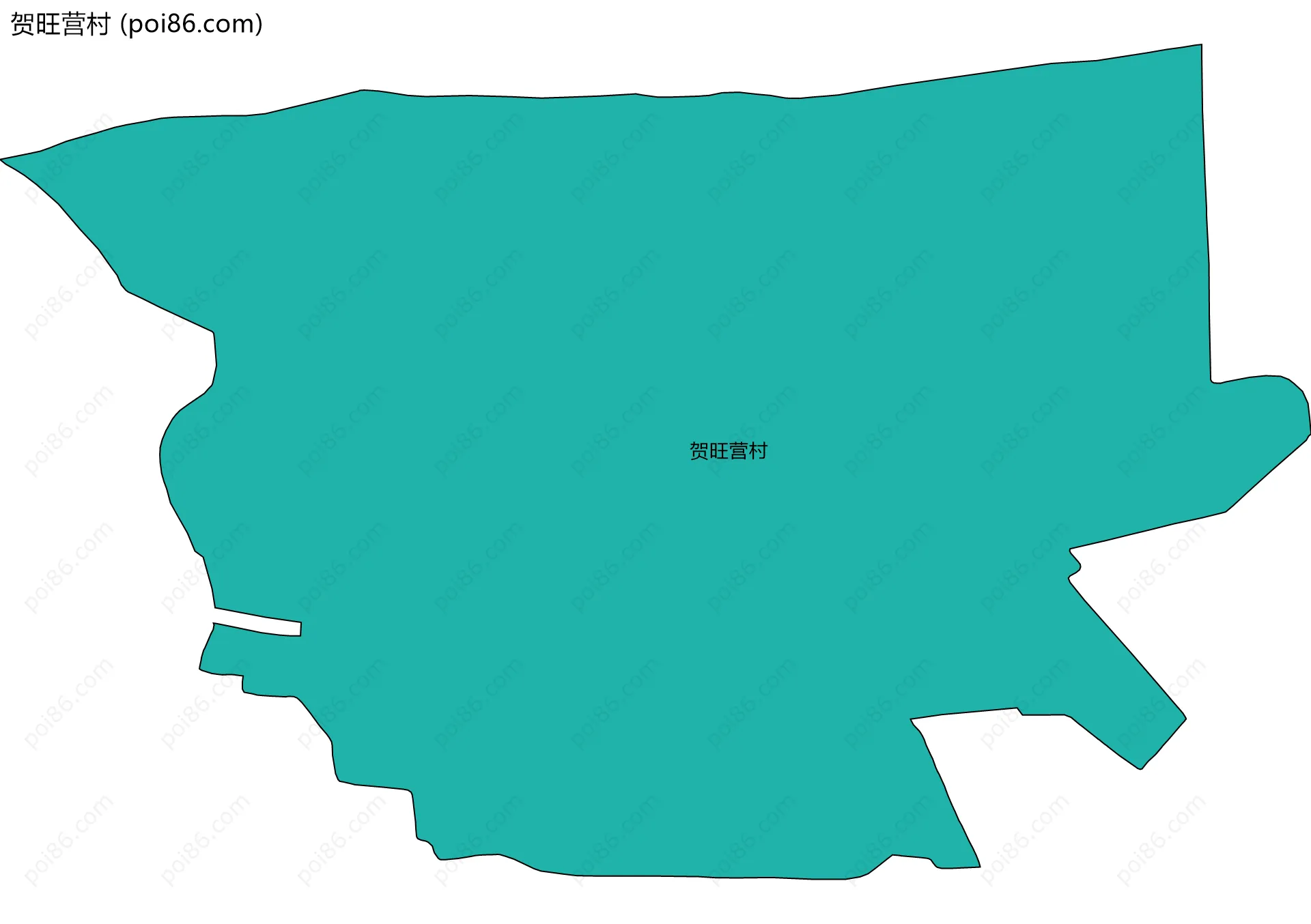 贺旺营村边界地图