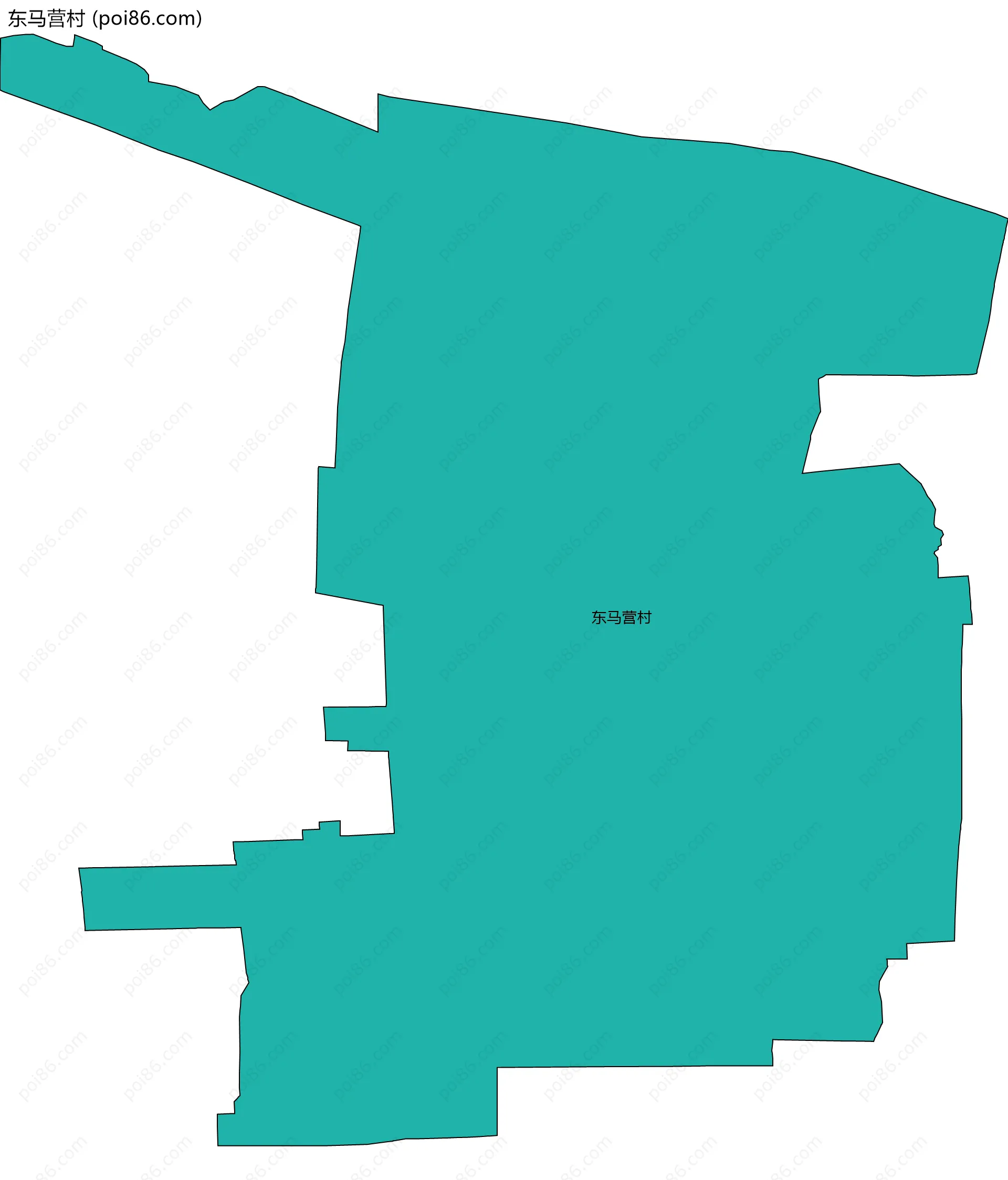 东马营村边界地图
