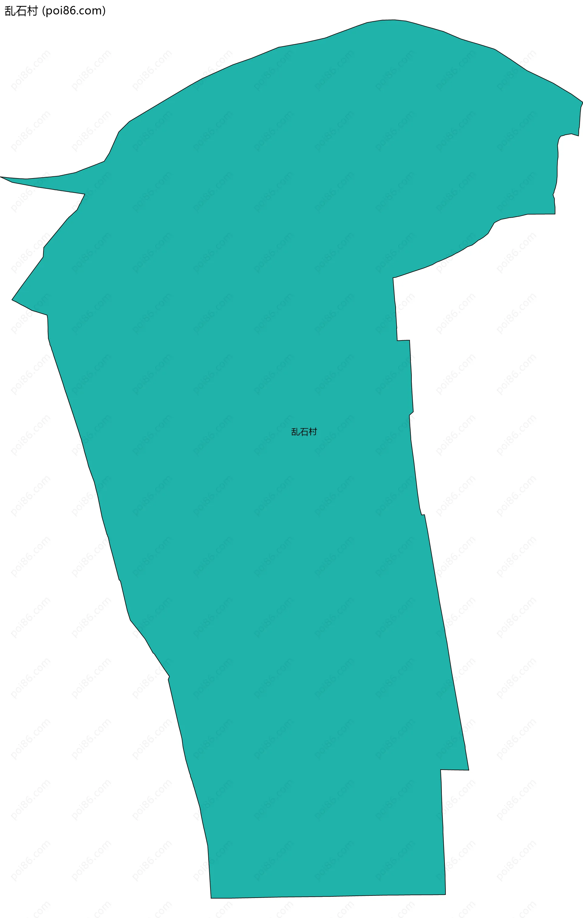 乱石村边界地图