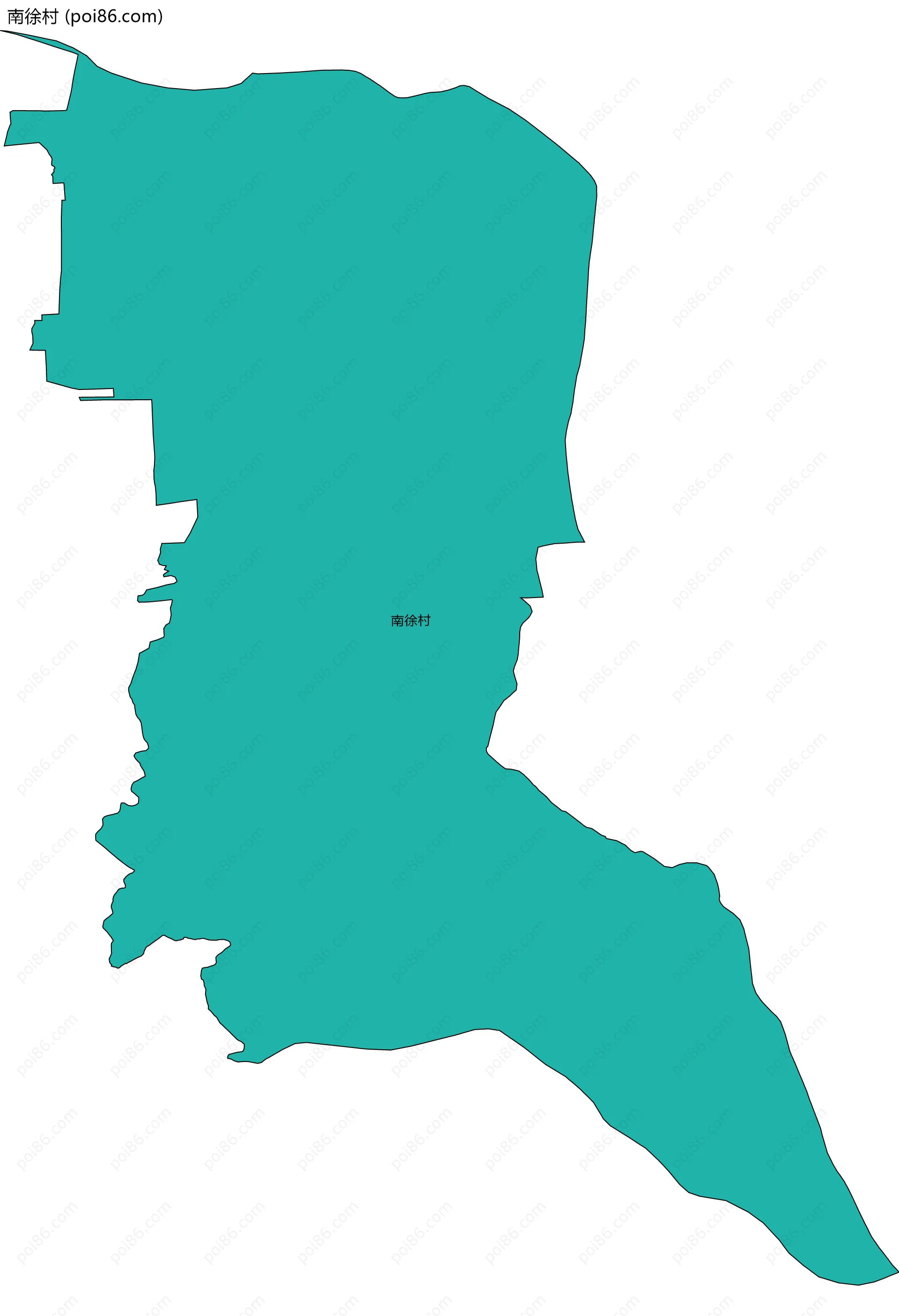 南徐村边界地图