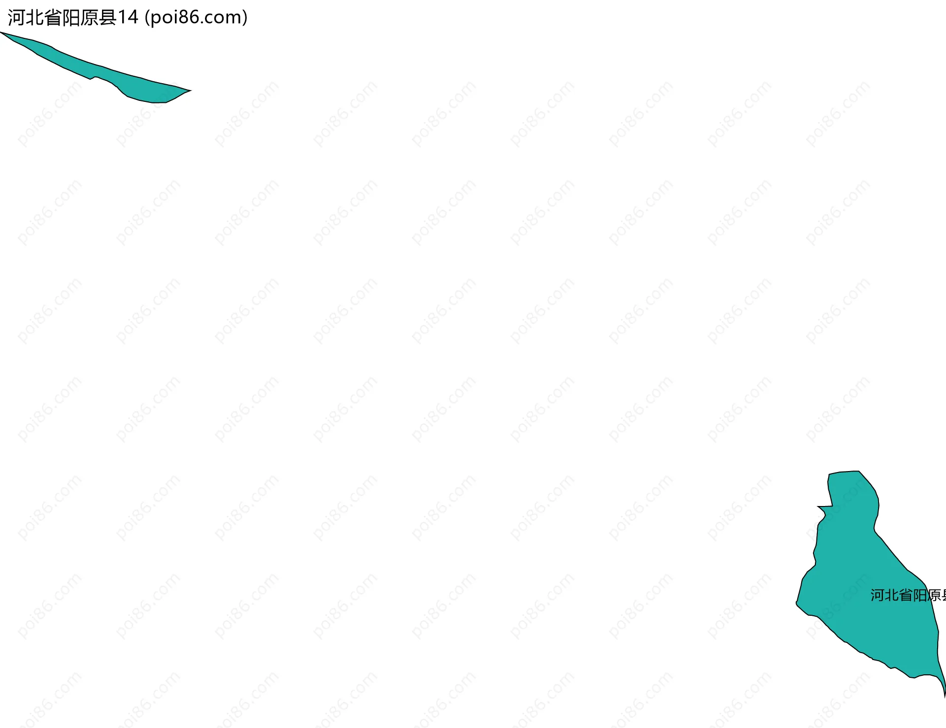河北省阳原县14边界地图