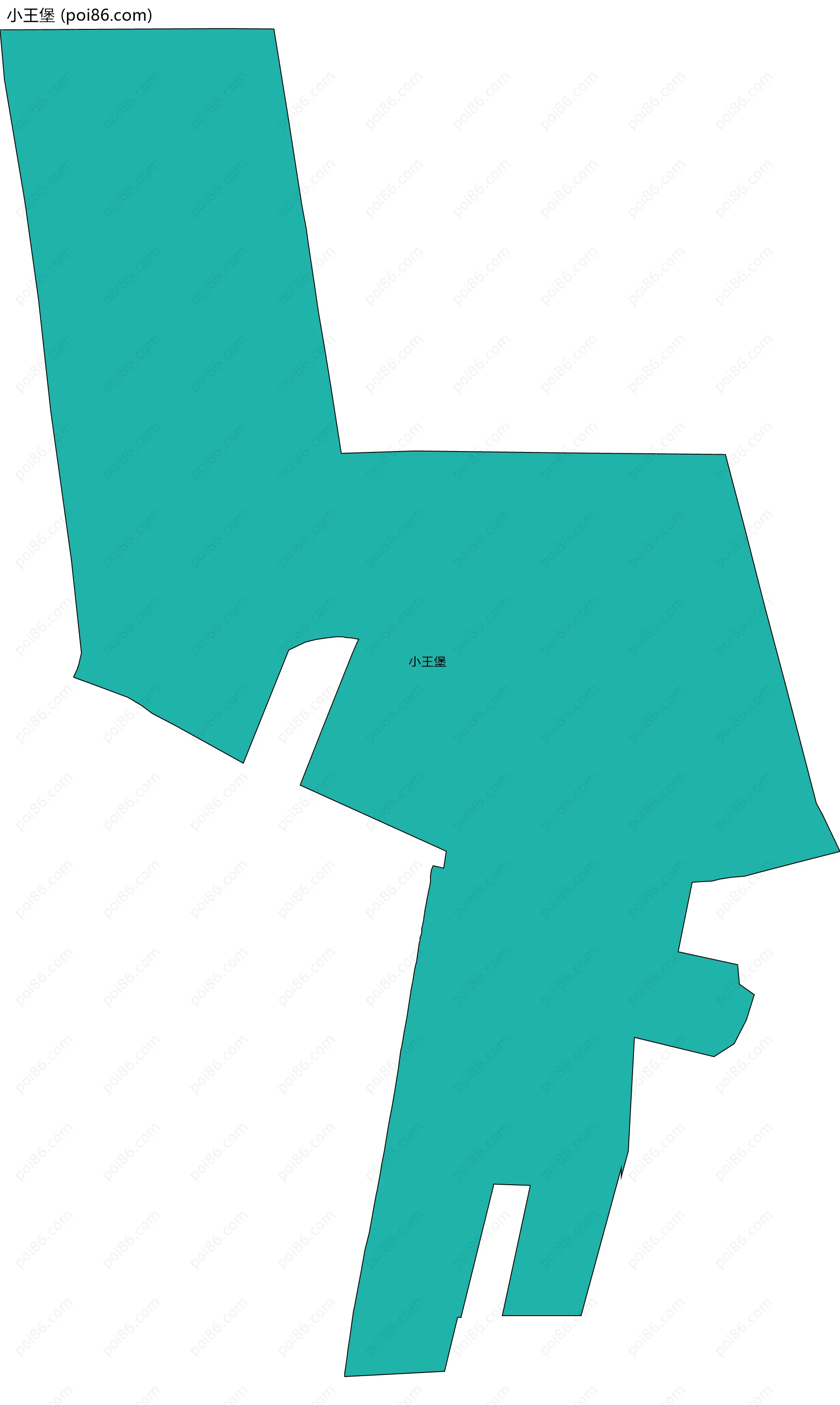 小王堡边界地图