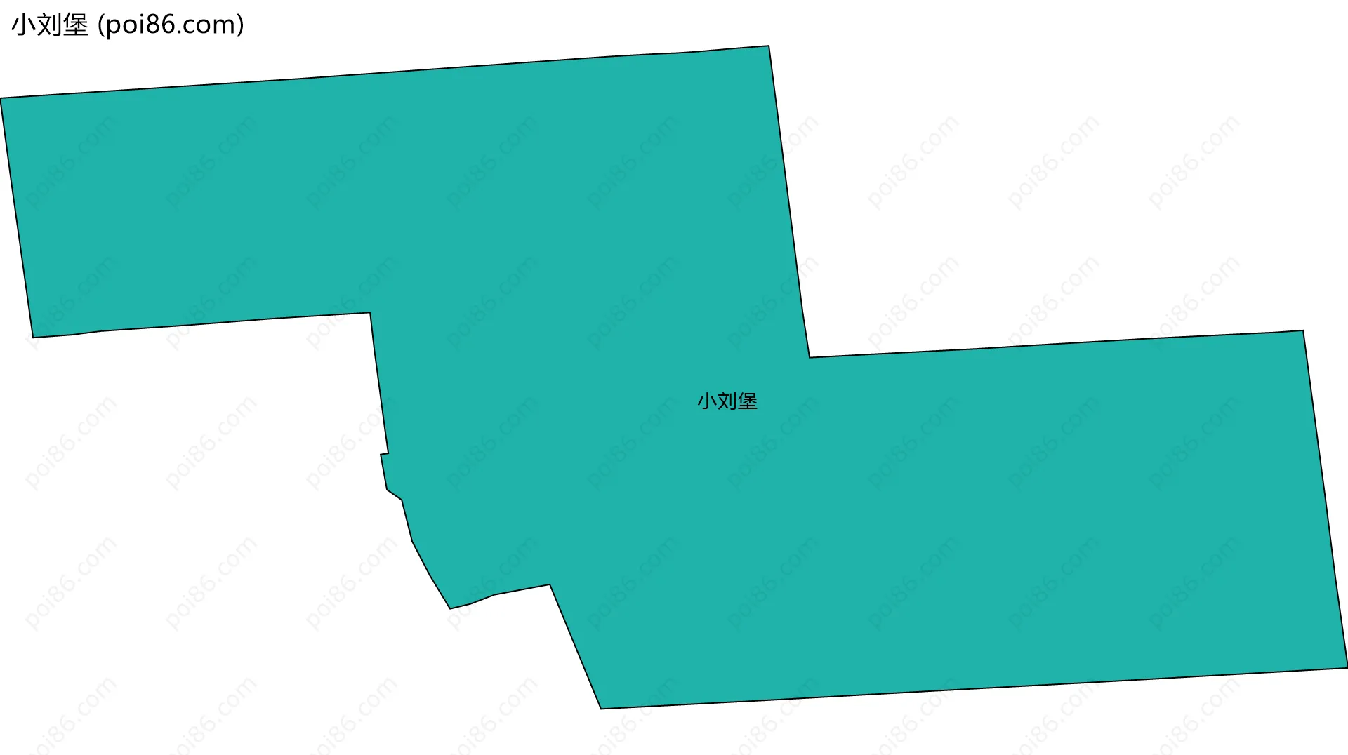 小刘堡边界地图