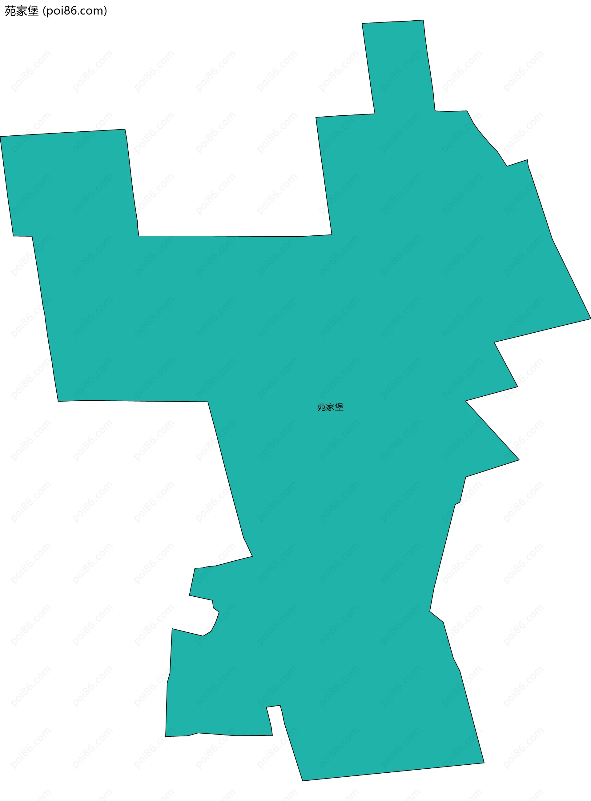 苑家堡边界地图