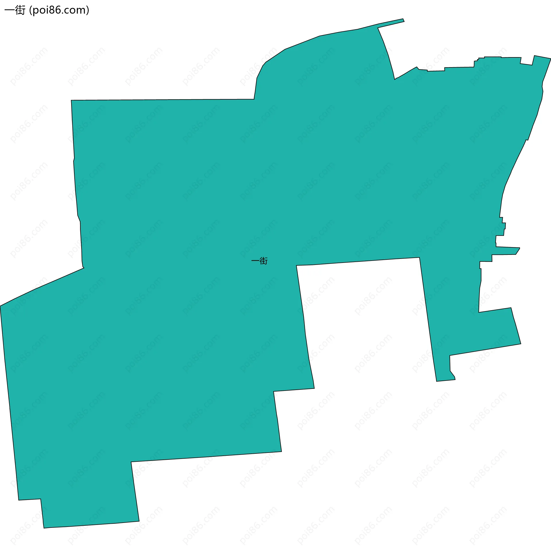 一街边界地图