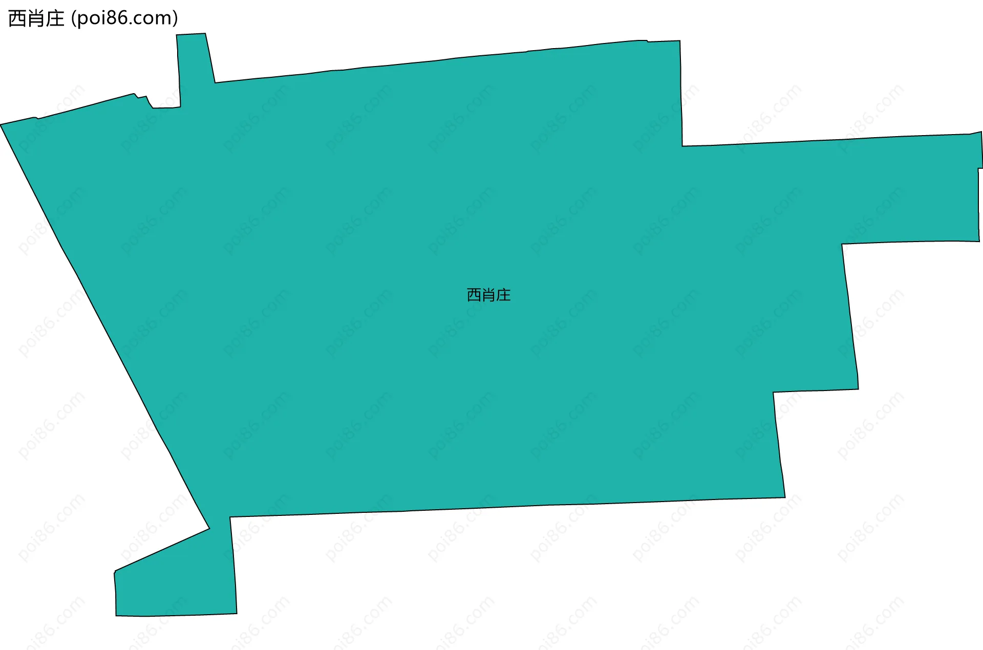 西肖庄边界地图